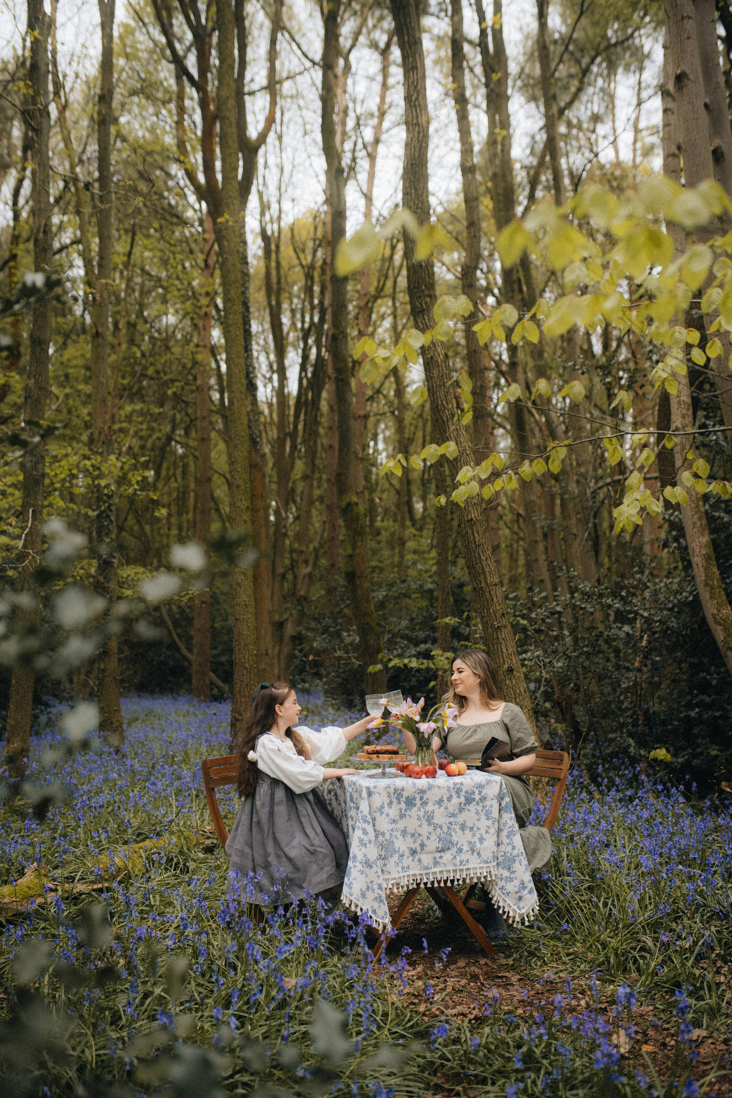 Bluebell family session. Tania Gandrabur, photographer in West Midlands, England