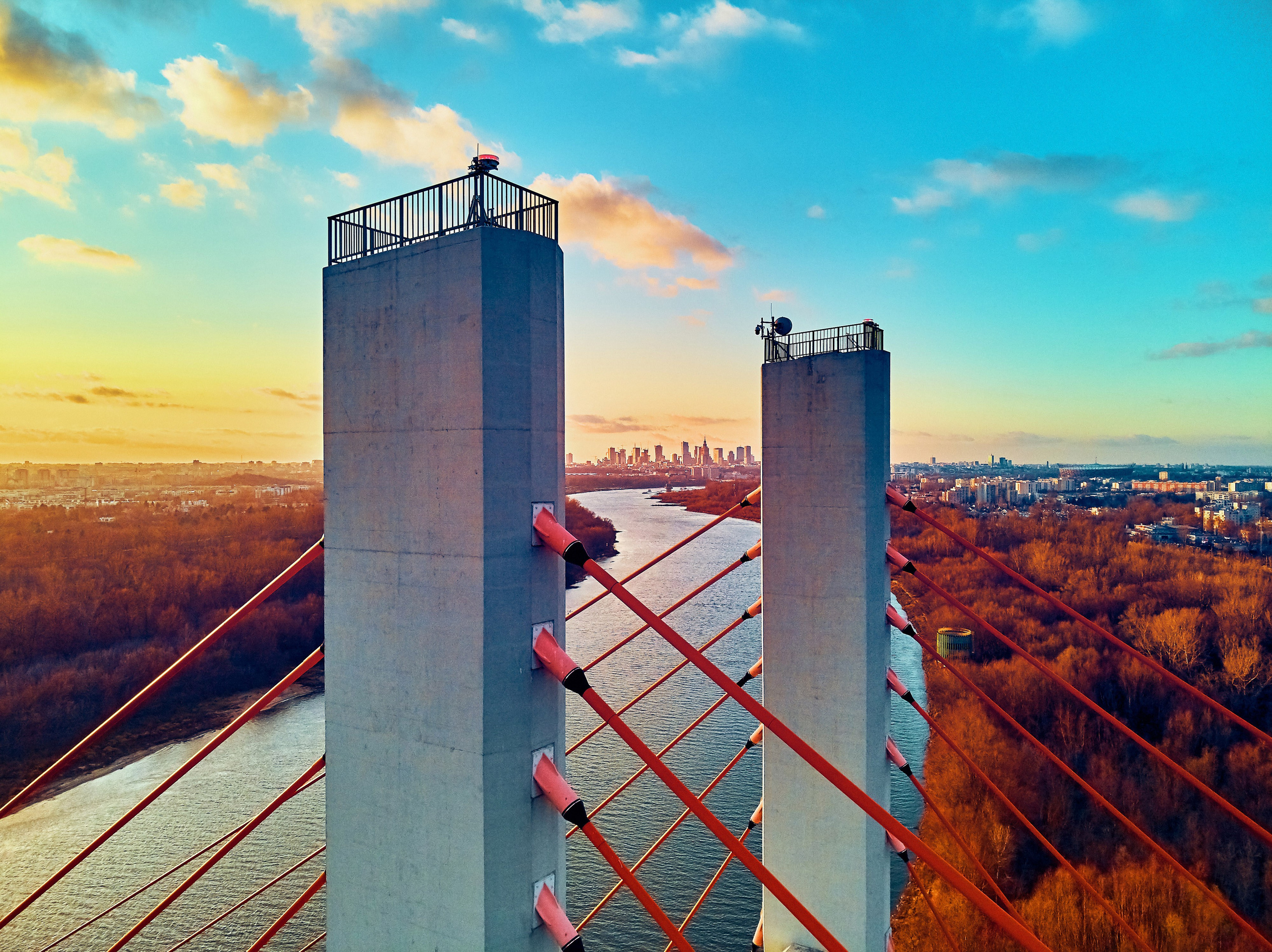 Lotnicza dronowa fotografia Warszawy - Miasto widziane z lotu ptaka. Андрей Шипилов — Фотография & Видеография