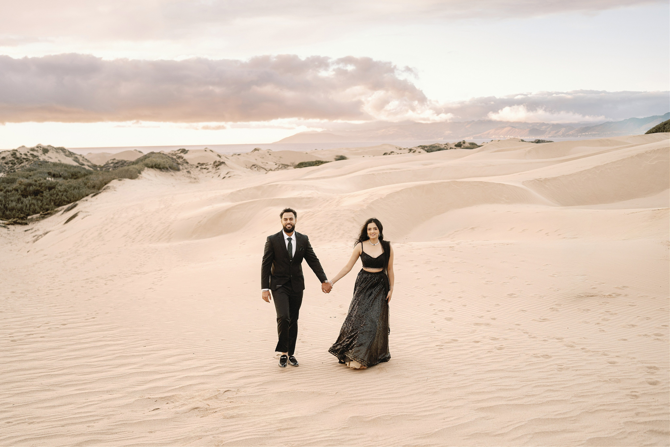 Elopement at Pismo Beach Sand Dunes, California. Wedding Photography & Videography Team in California, Los Angeles, San Francisco, San Diego and Travel