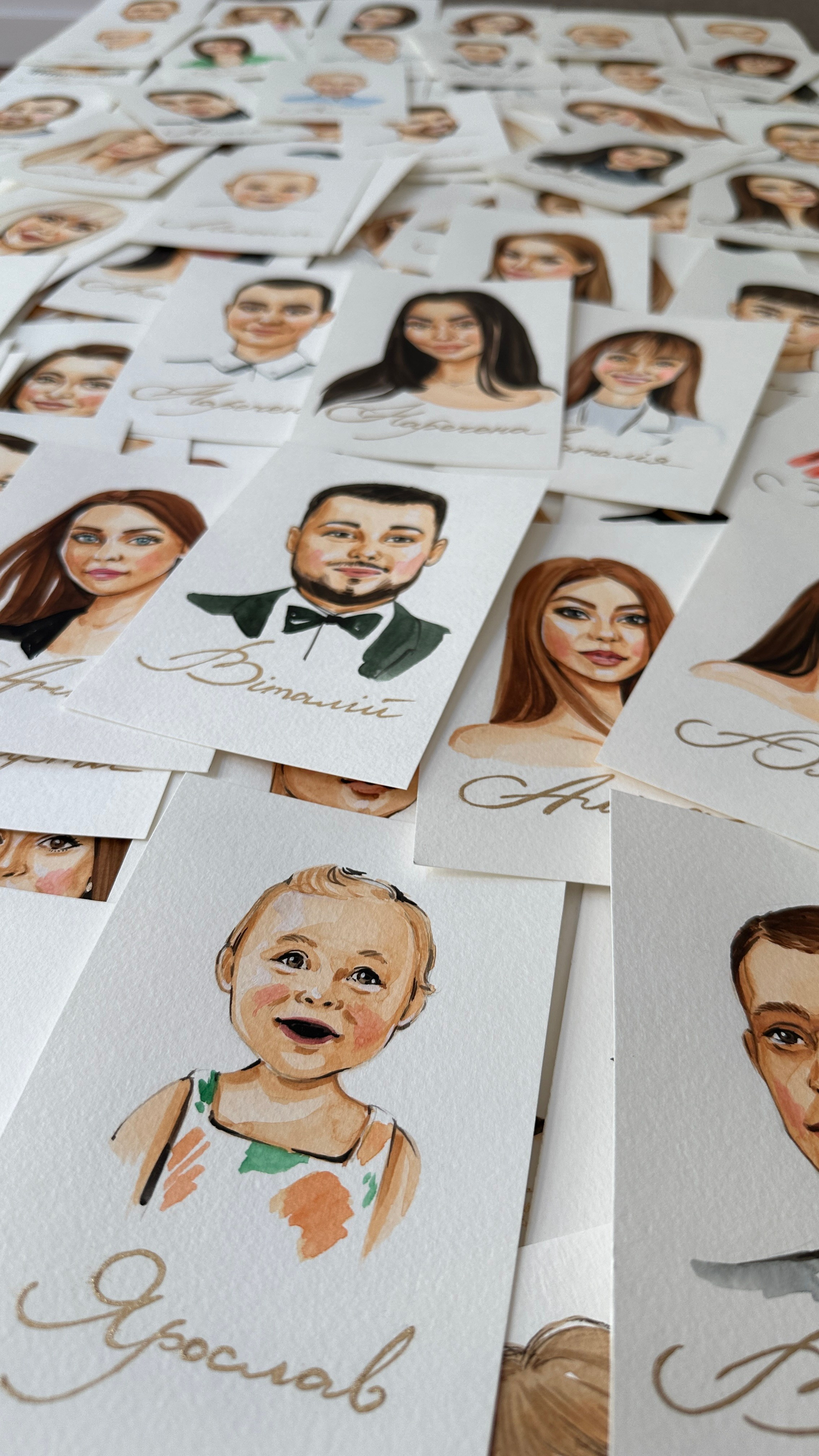 Wedding Seatings Cards. InnaIllustrator