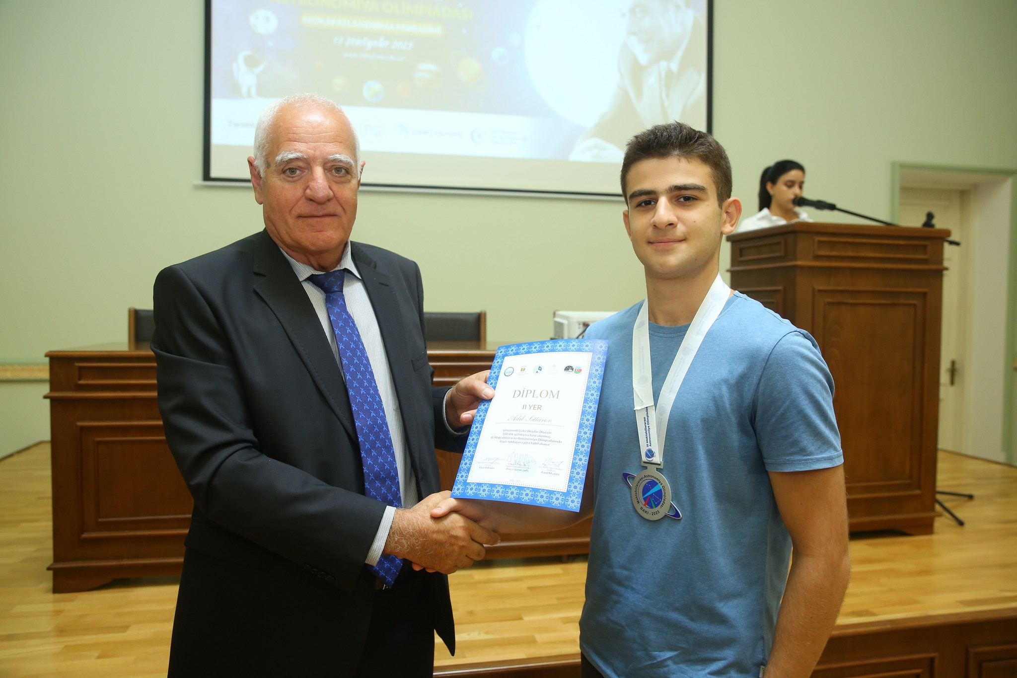 Astronomiya üzrə III Məktəblərarası Repsublika Olimpiadası. Həvəskar Astronomlar Cəmiyyəti — Astronomy.az