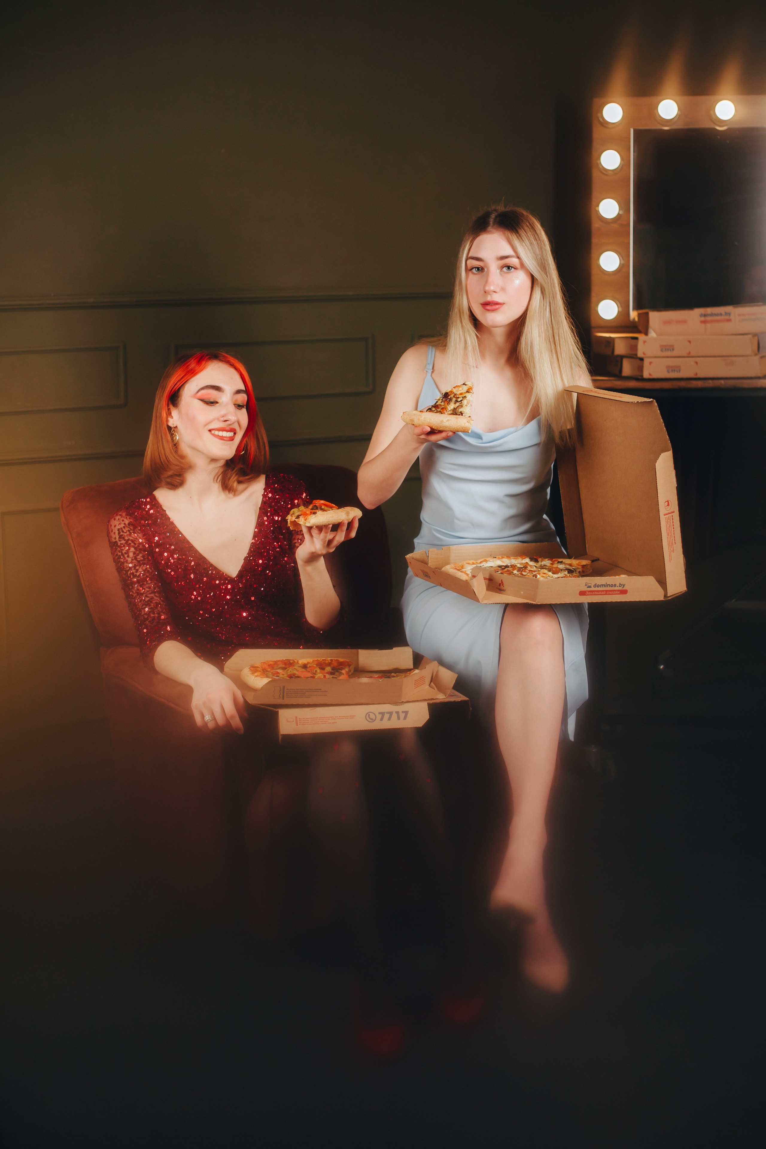 Pizza&Glam | Photoshoot for Domino’s Pizza. Photographer in Los Angeles. Julia Ishmuratova