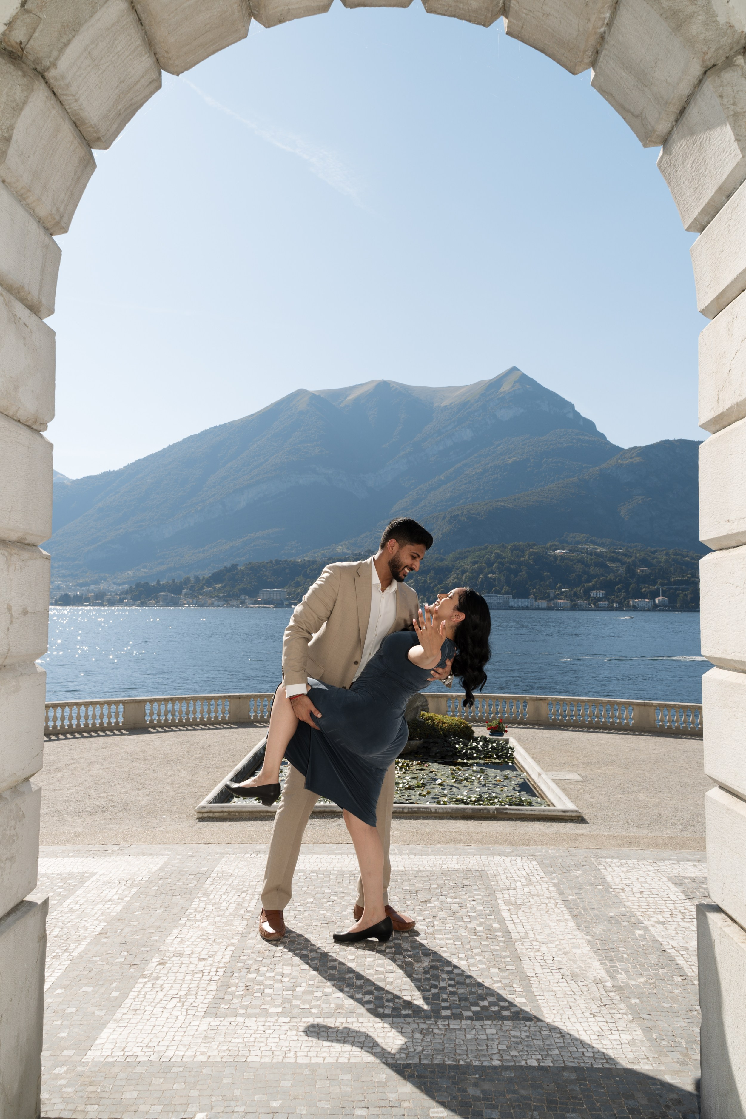 Villa Melzi Secret Proposal. Lake Como Proposal Photographer | Surprise Proposals & Engagements