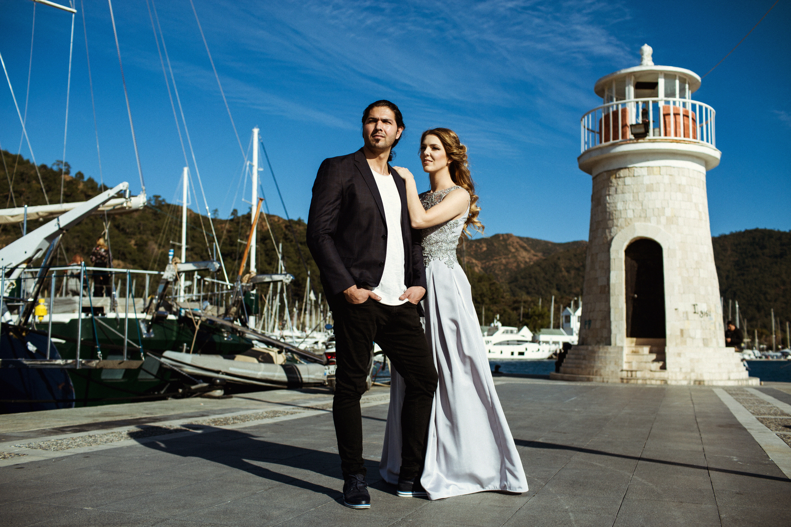 Couple photo shooting in Marmaris old town. Julia Ganch I Fashion Wedding Photography I Cappadocia Turkey