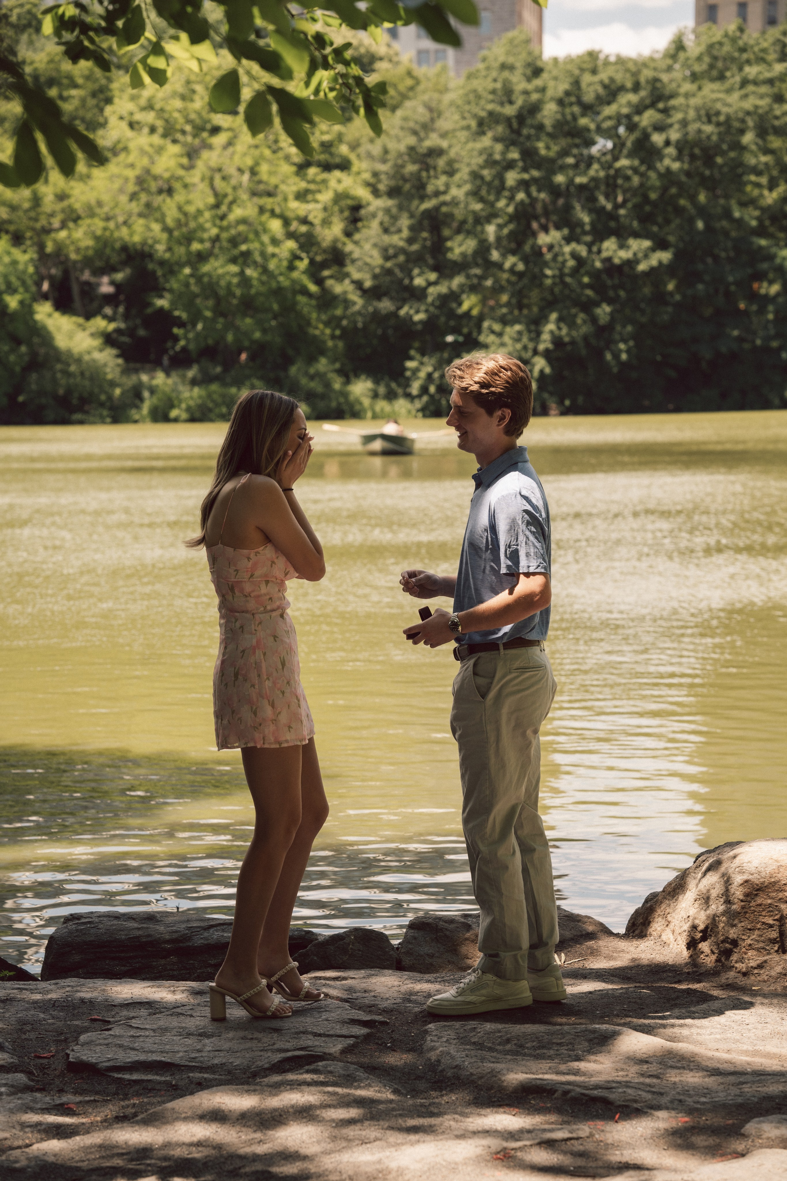 Surprise proposal Central Park. New York + destination photographer