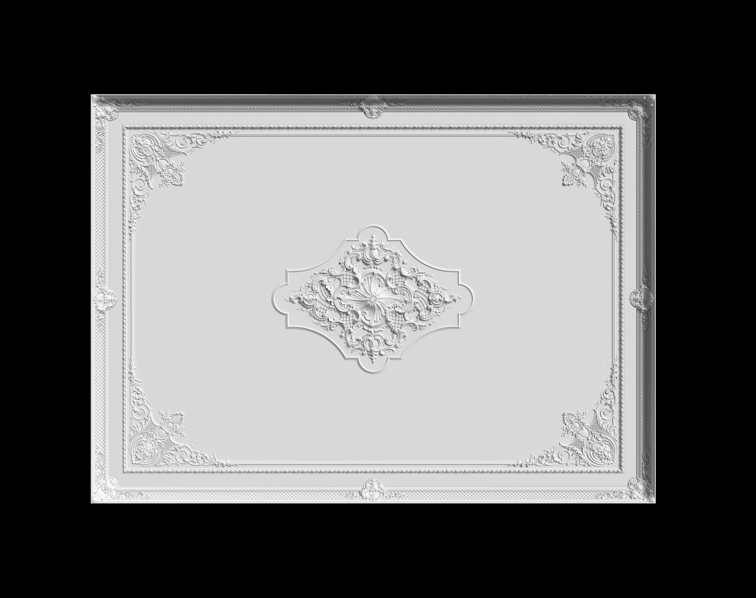 Ceilings. Plaster molding