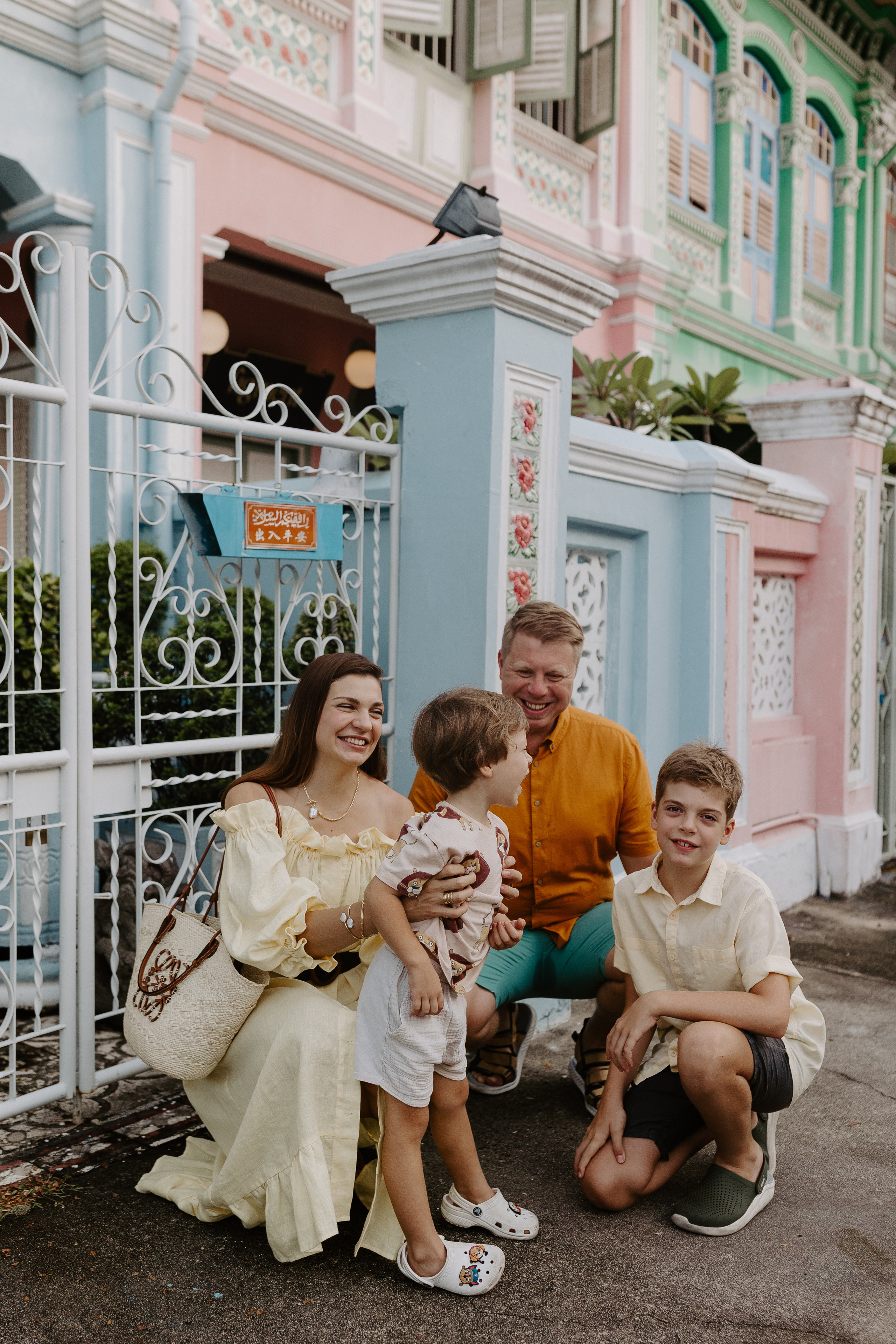 Dasha’s family. Photographer in Singapore Kate Bird