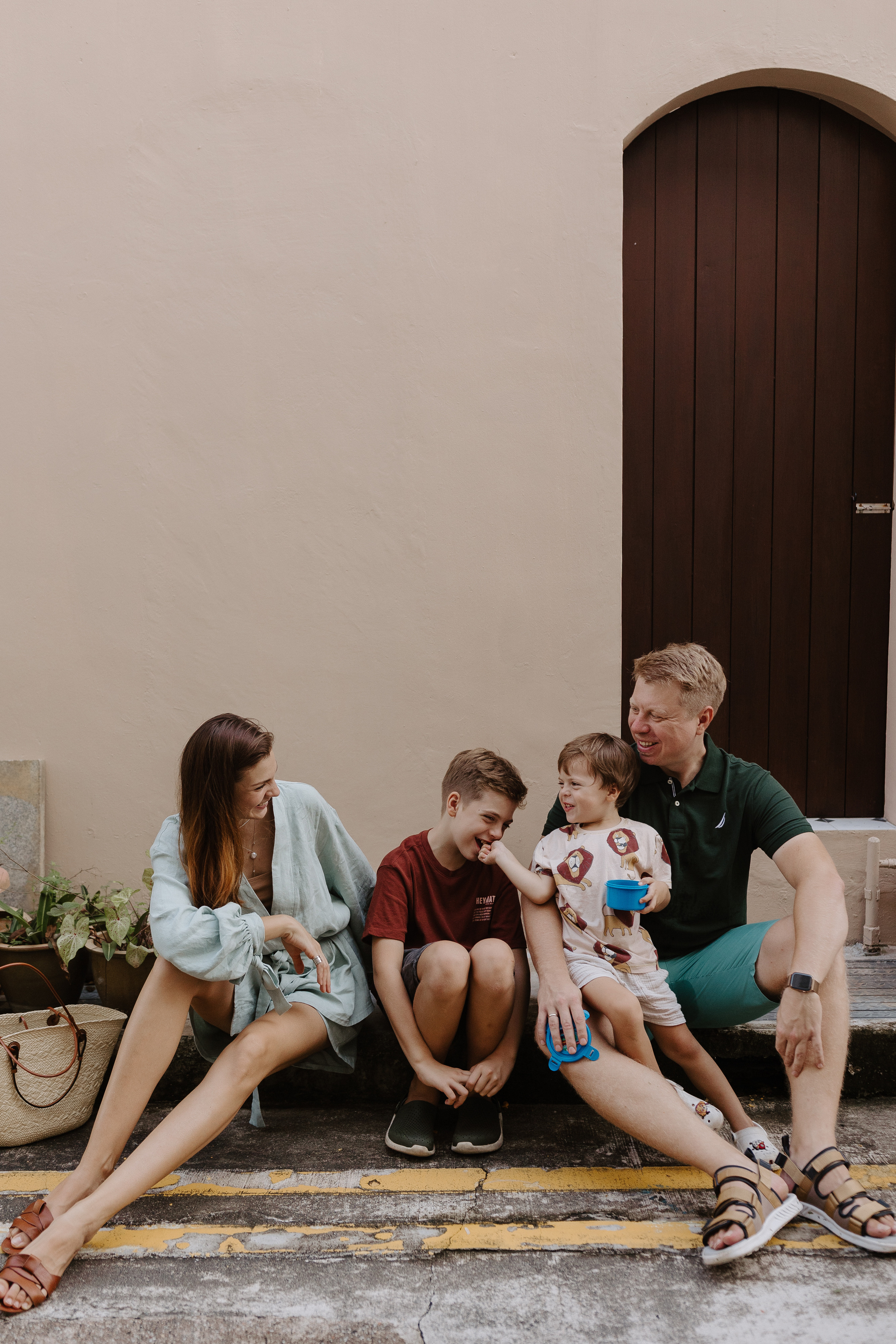 Dasha’s family. Photographer in Singapore Kate Bird
