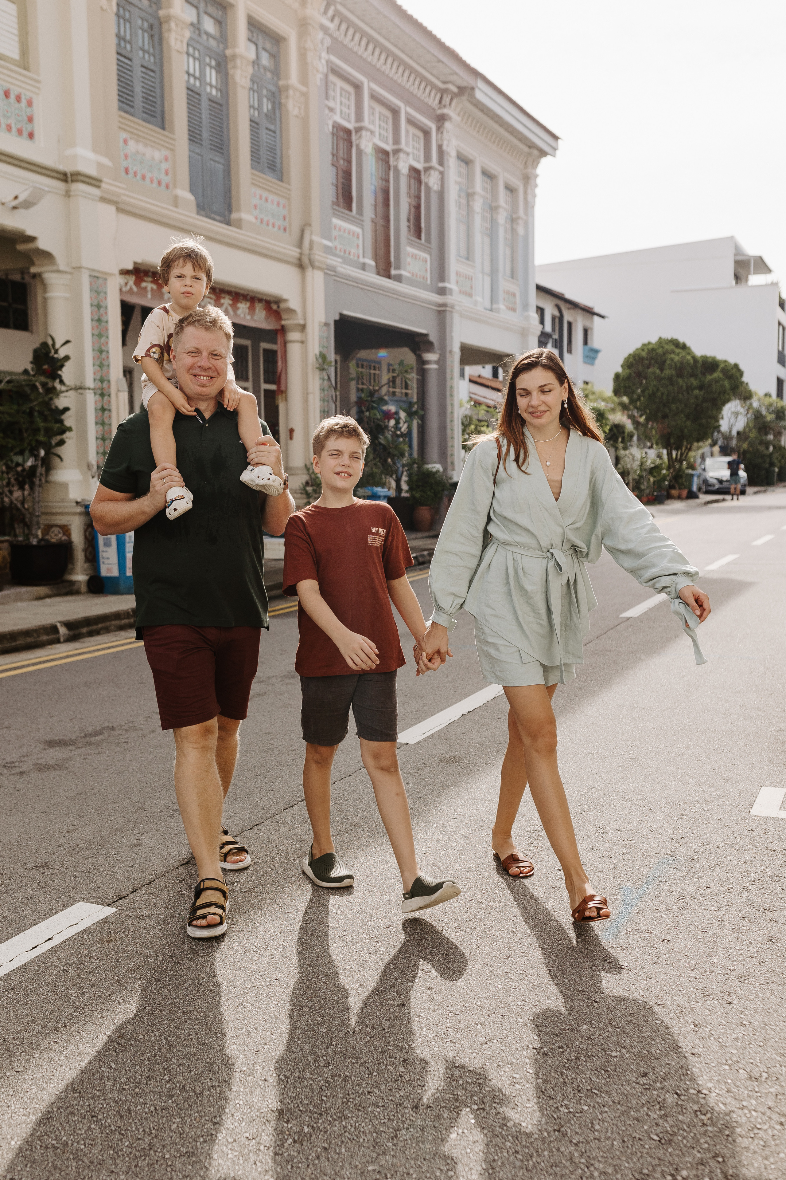 Dasha’s family. Photographer in Singapore Kate Bird