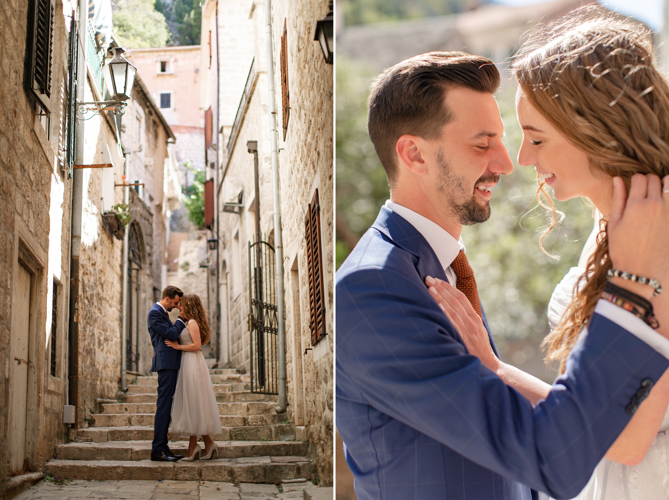 Свадебная фотосессия в Черногории - прогулка по старому городу Котор