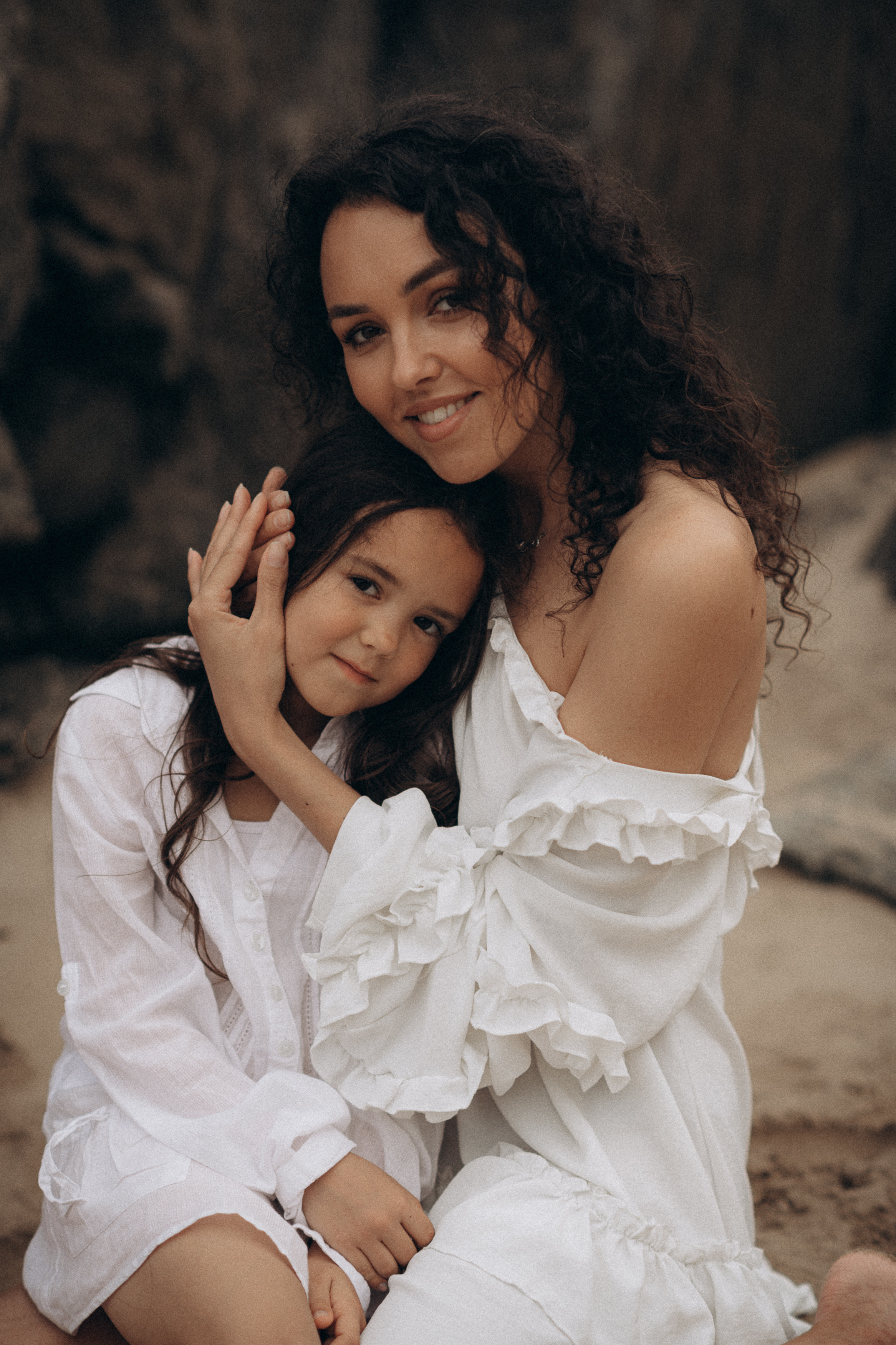 mother and daughter portrait