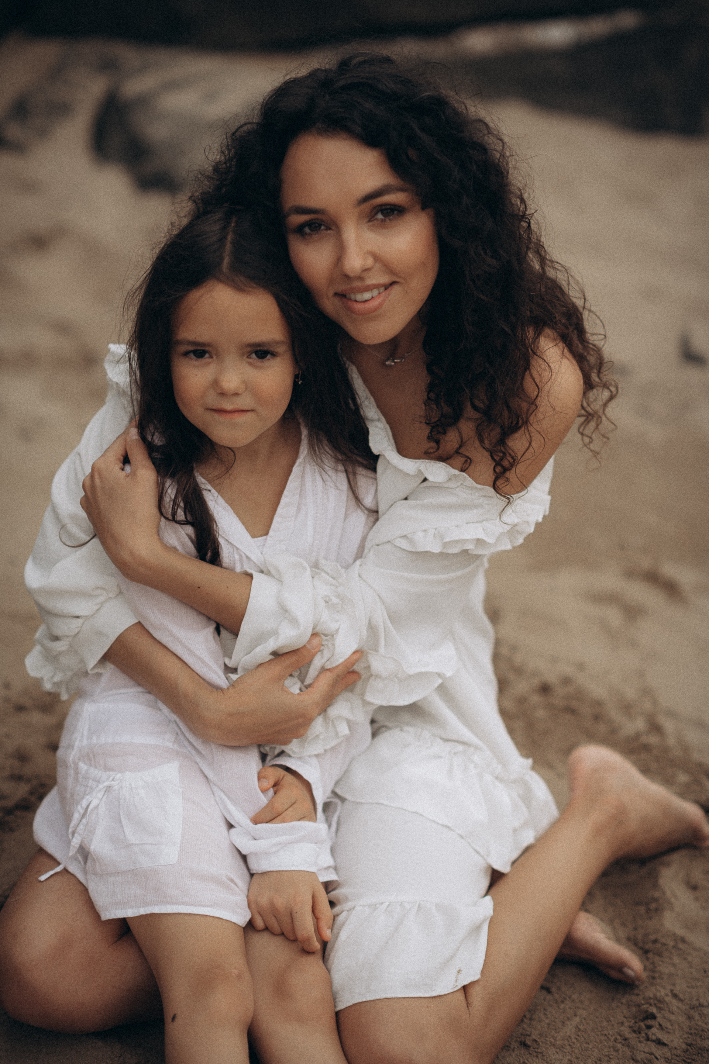 portrait of mum and daughter