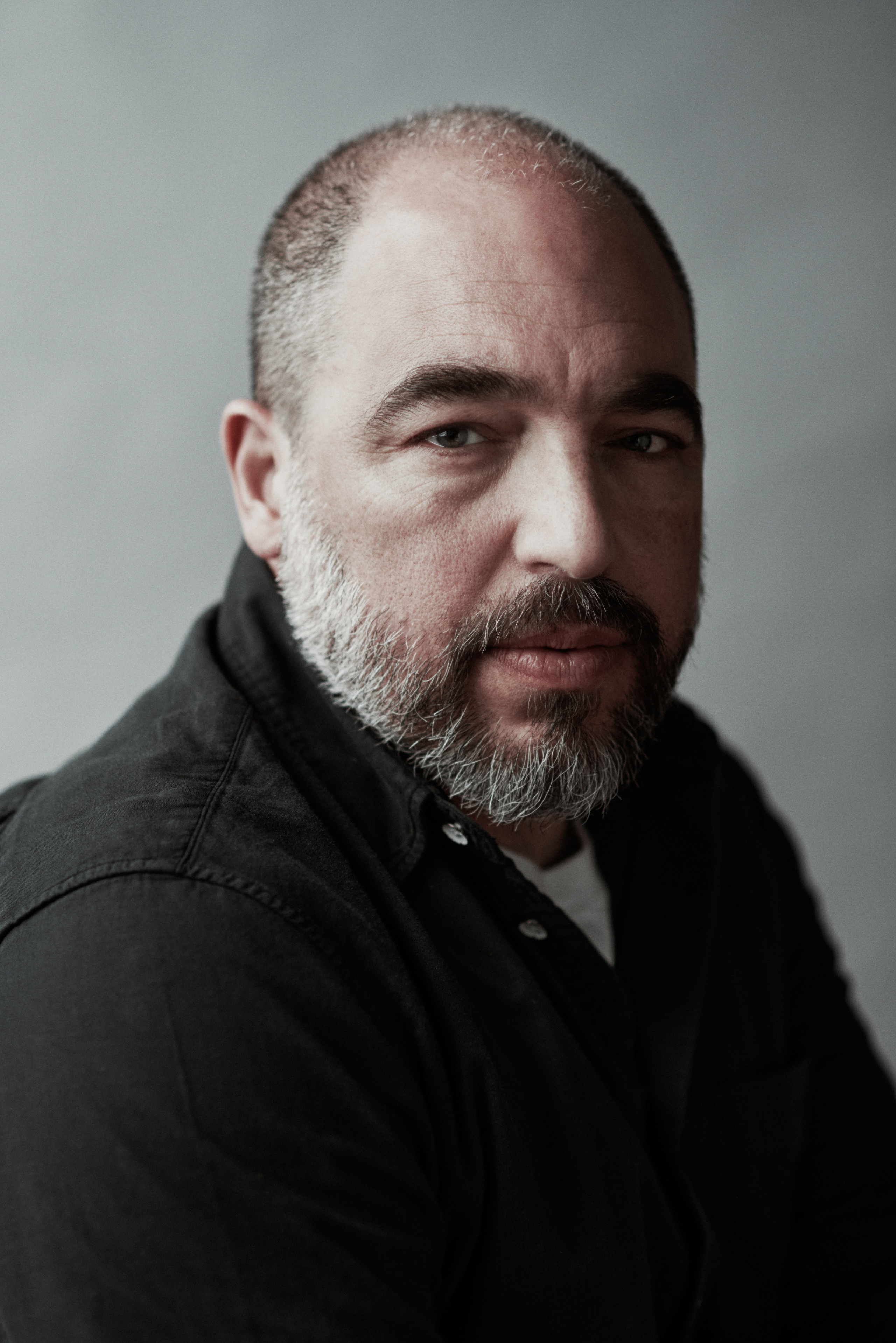 Headshot photographer Victoria Ushkanova, a portrait of a Man, shoot take place in Amsterdam Netflix office