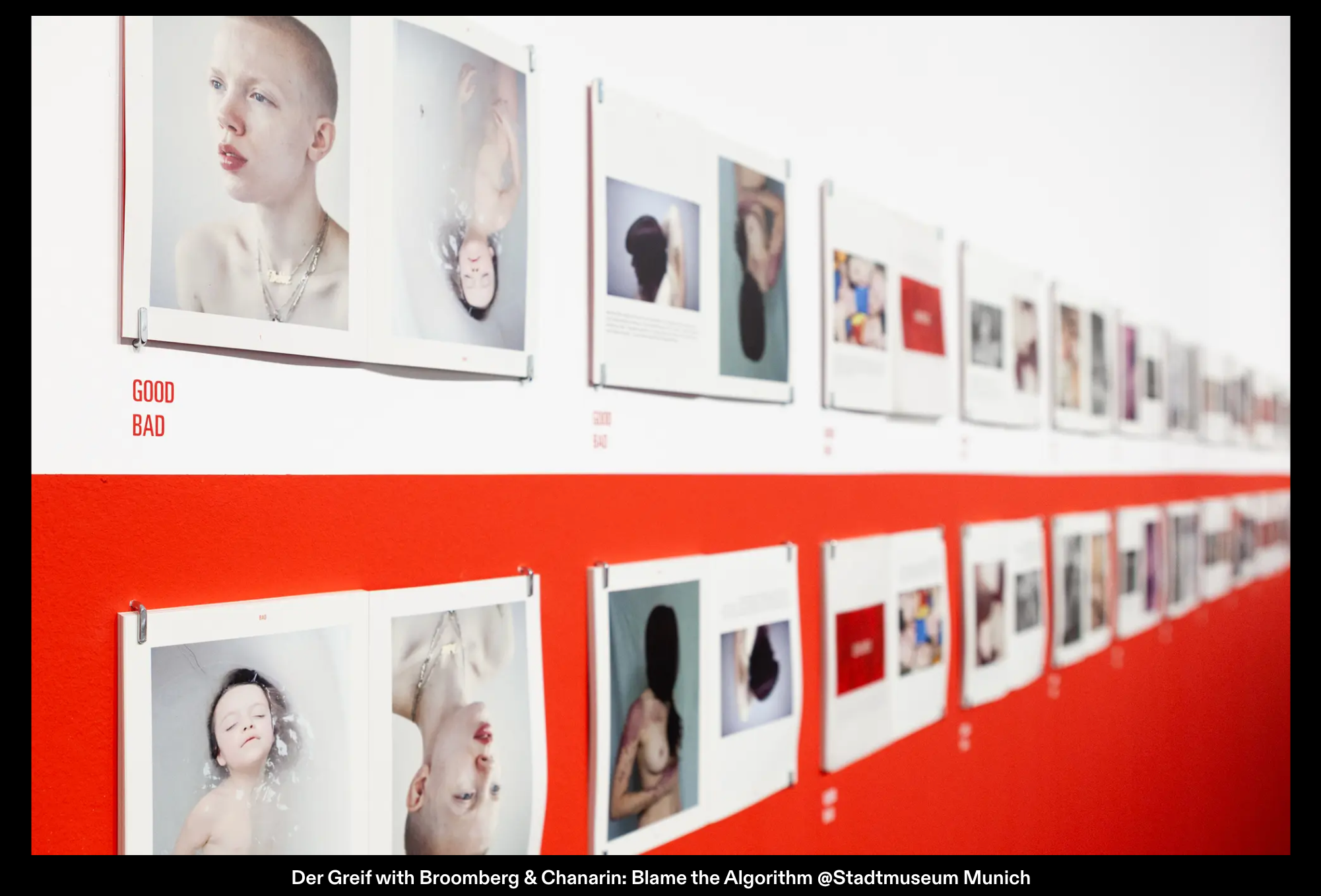 The portrait of Debbie was presented in an exhibition “Blame The Algorithm” at Munich Stadtmuseum ( Münchner Stadtmuseum).  “Blame The Algorithm” from Der Greif issue 12 Guest edited by Adam Broomberg & Oliver Chanarin in 2019