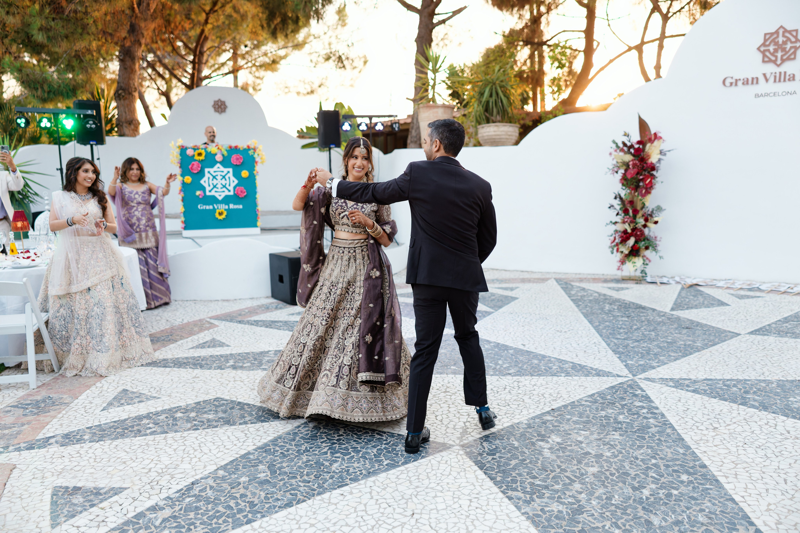 Indian wedding at Gran Villa Rosa, Barcelona