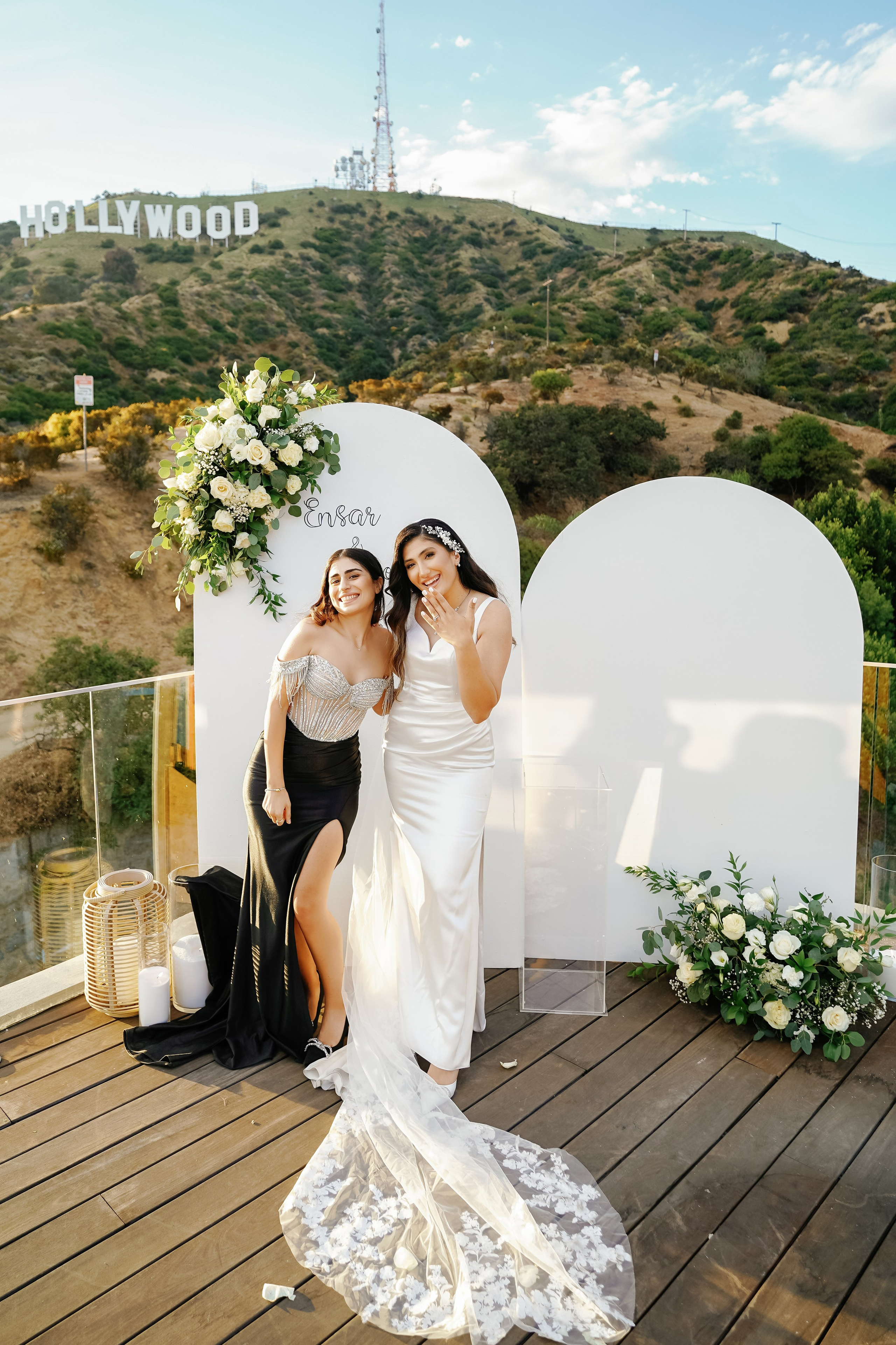 Wedding at the Hollywood Sign Venue, Los Angeles, California. Wedding Photography & Videography Team in California, Los Angeles, San Francisco, San Diego and Travel