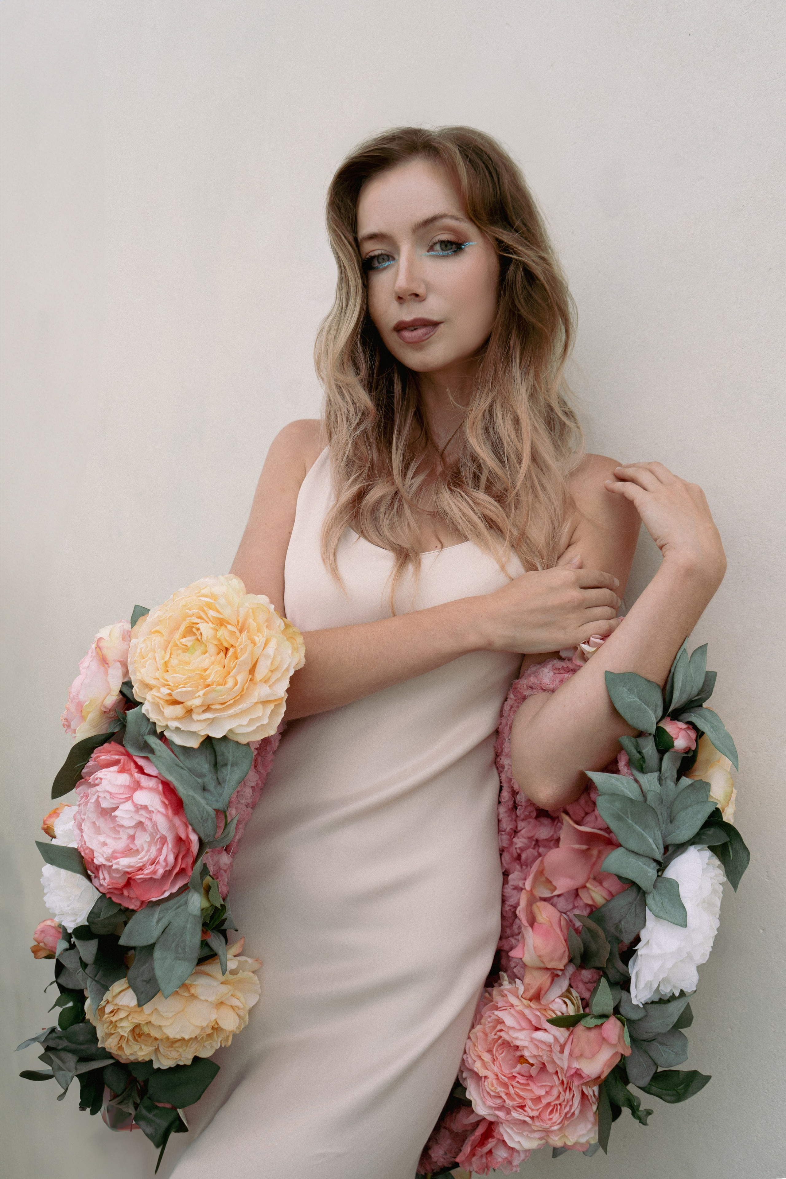  Luxury personal photoshoot in Venice on a private boat with flowing dress.