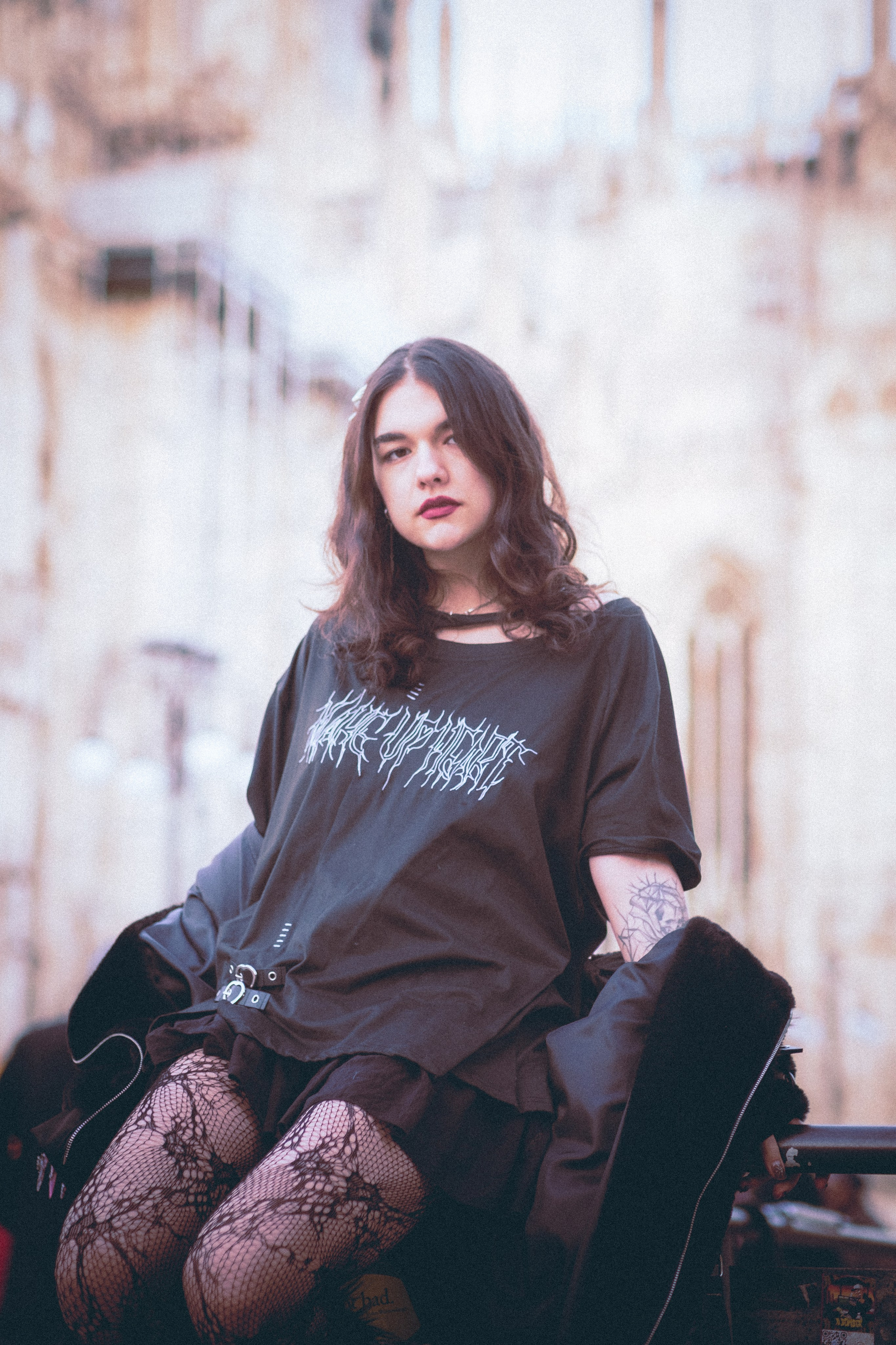 Kate in Milan | Gothic Street Portrait Photography