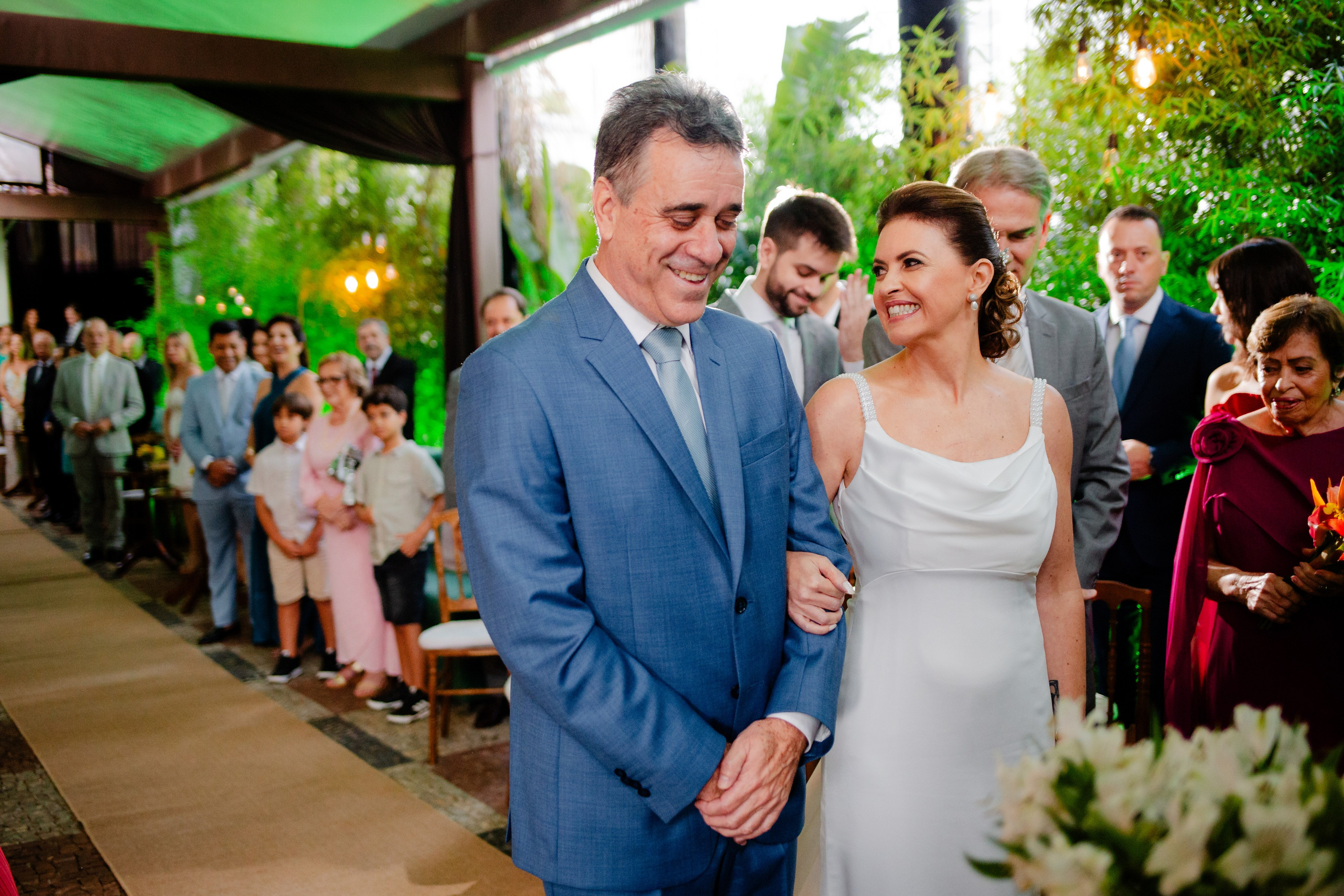 Renovação de votos de um casal que aproveitou até ao último minuto