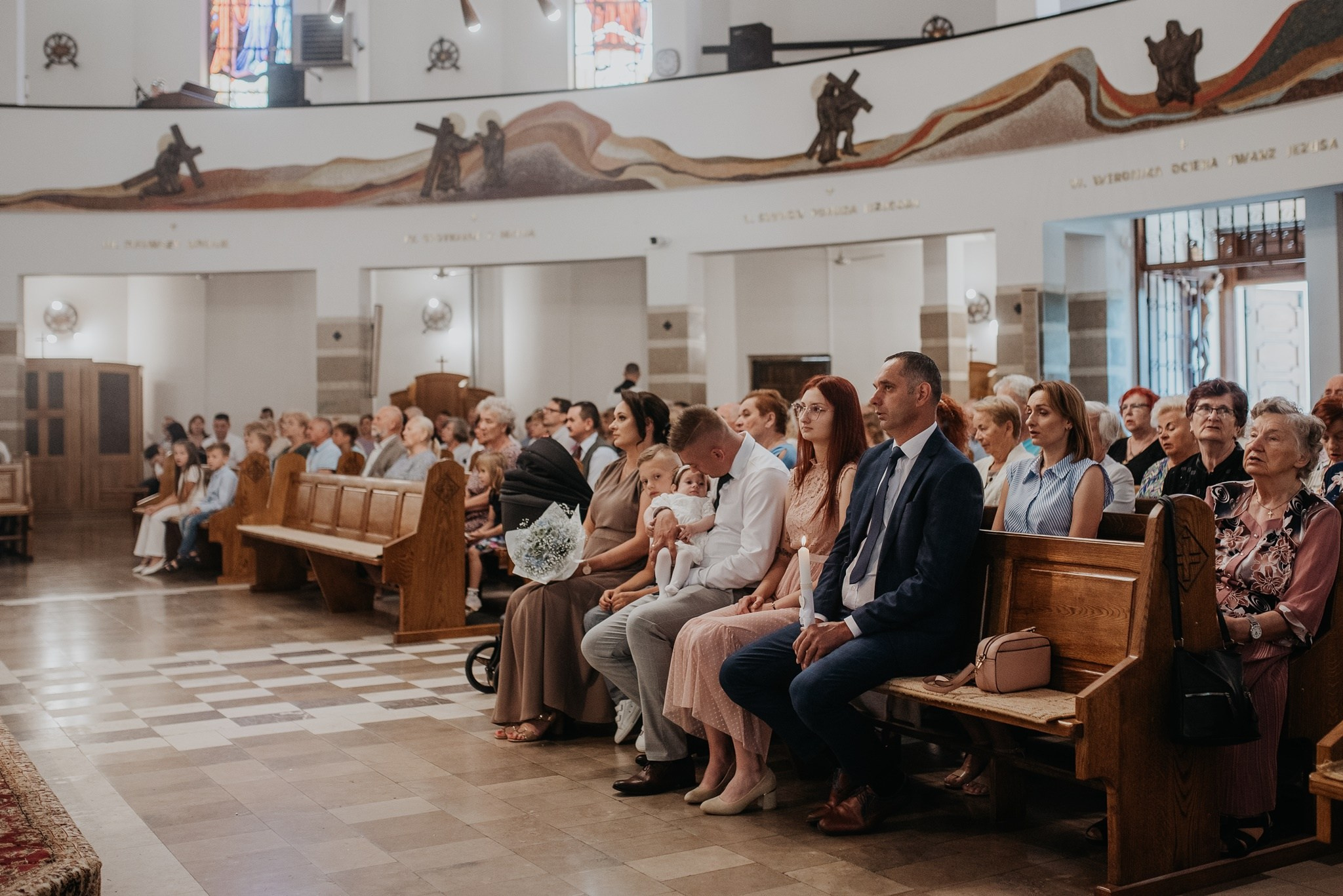 Chrzest Święty Klary. Dominika Strachacka Fotografia | Fotograf ślubny i rodzinny Opole Lubelskie Lublin