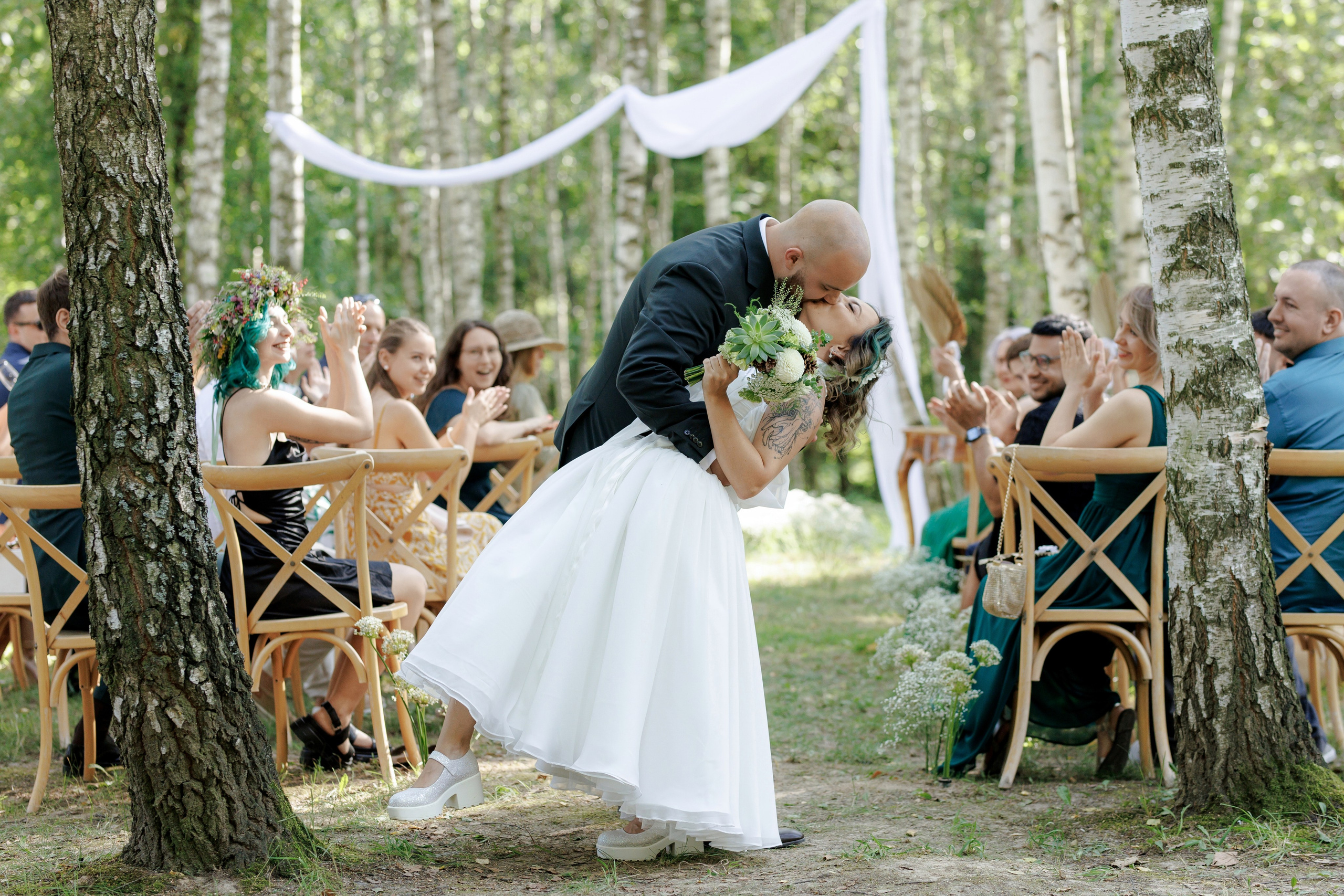 Janina & Wladek. Dworzyszcze Wola. 23.07.2025. Fotograf ślubny i rodzinny w Krakowie Yana Klymova