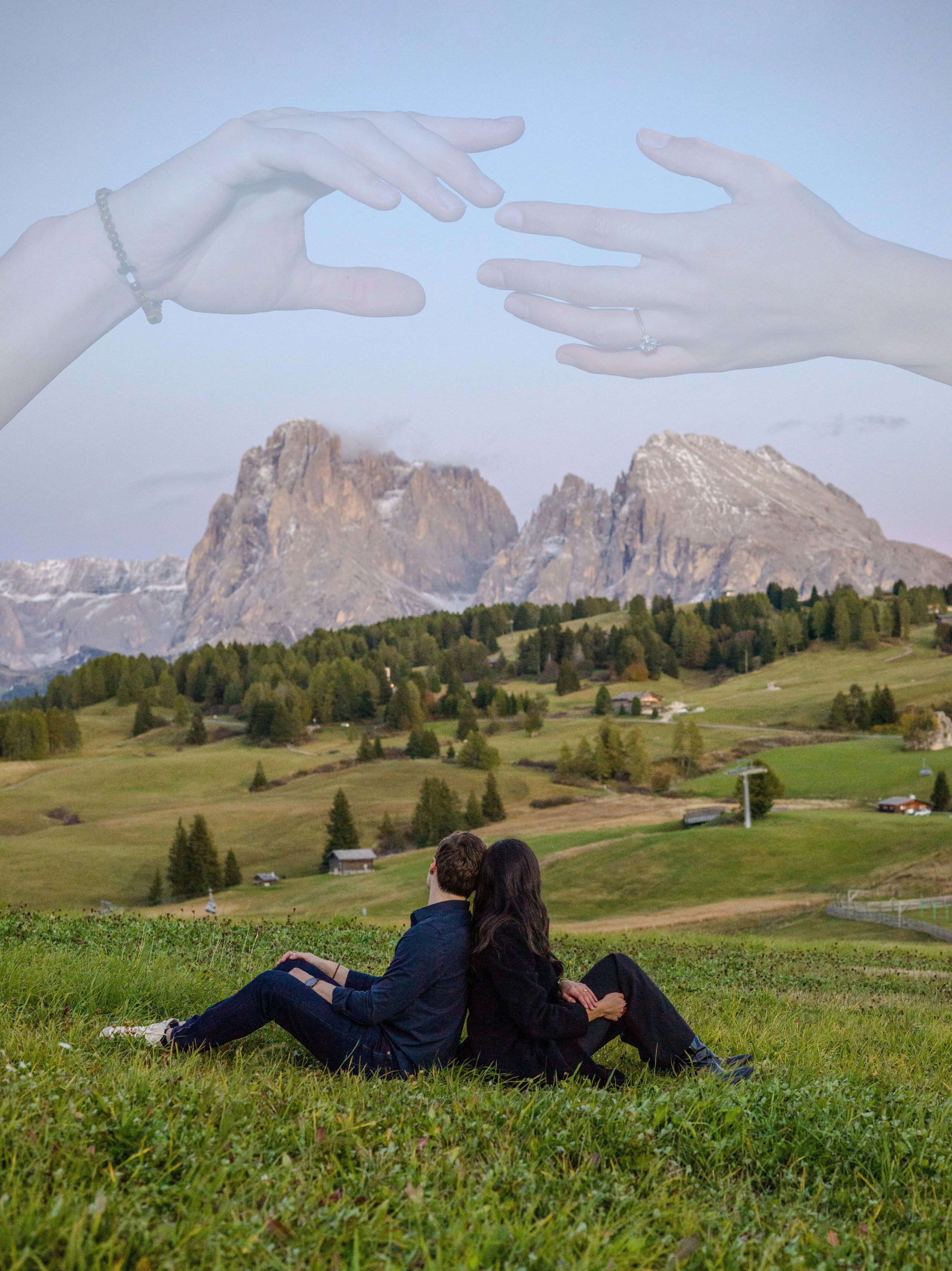 Proposal, Alpe di Siusi, the Dolomites (Compatsch)