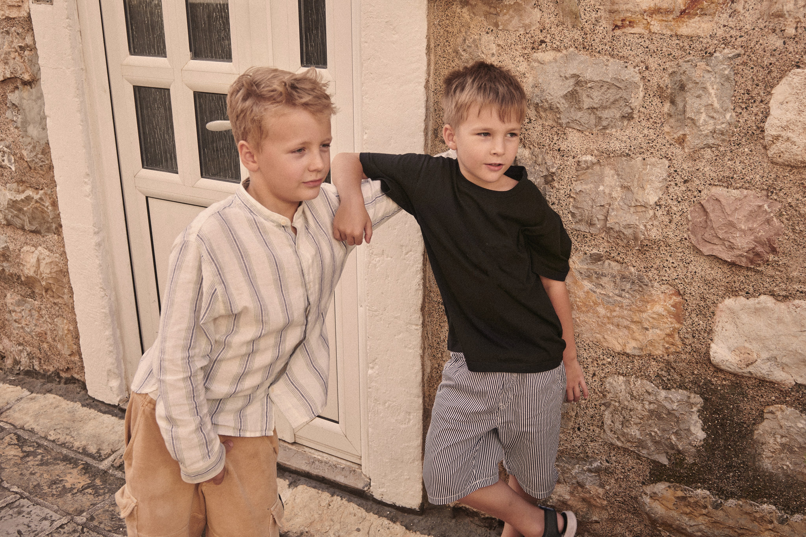 campaign shooting for kids clothing brand