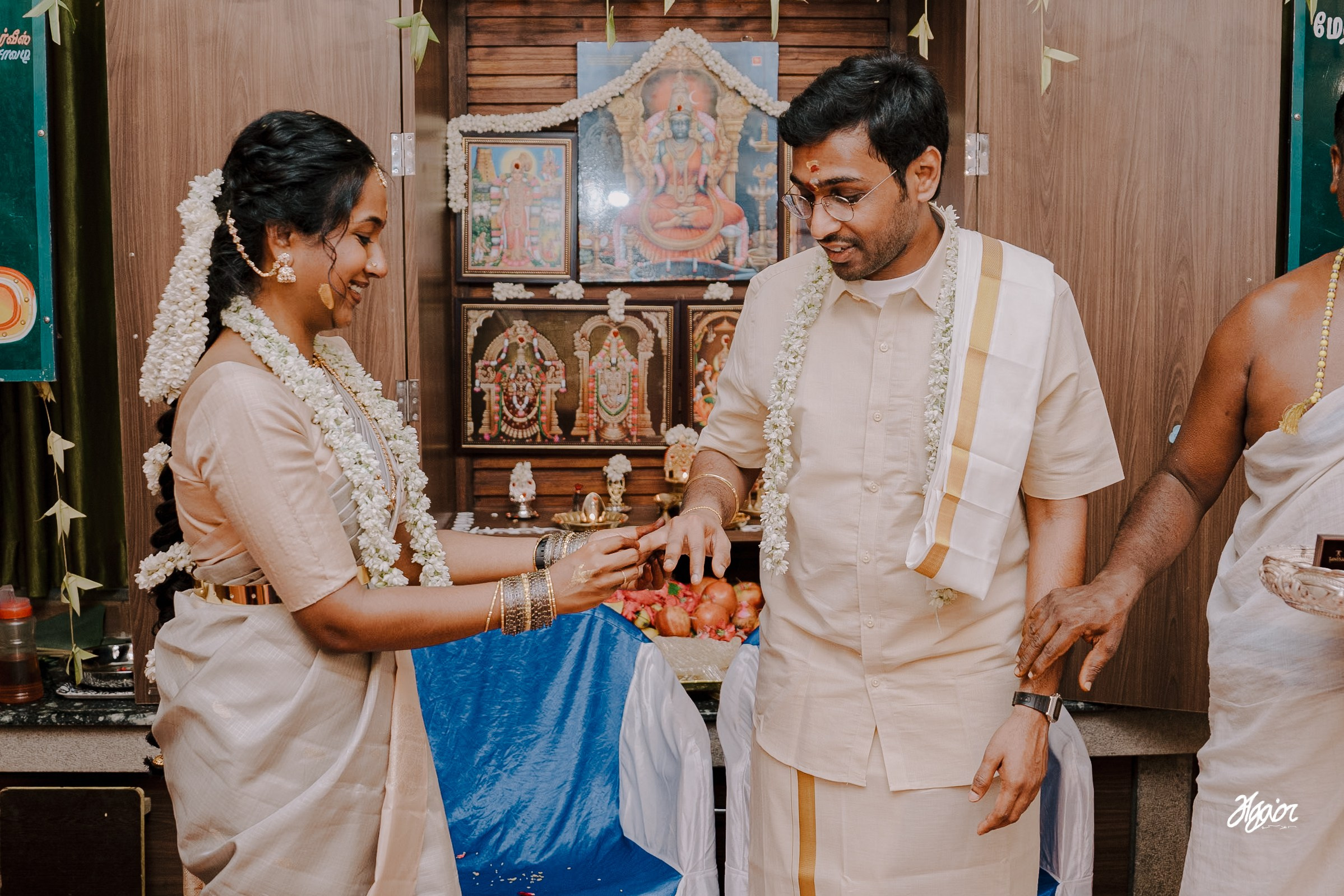 Wedding documentary photography in Pondicherry. Agam Vizha