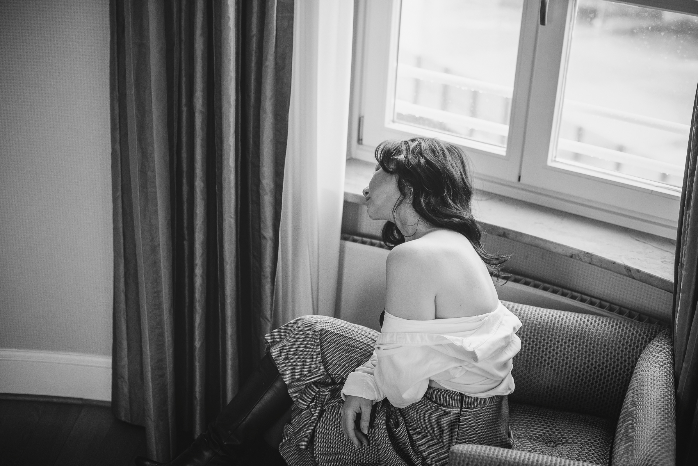 Brautvorbereitung im Hotel Mandarin Oriental. Hochzeitsfotograf München - Olga Boyko Hochzeitsreportage