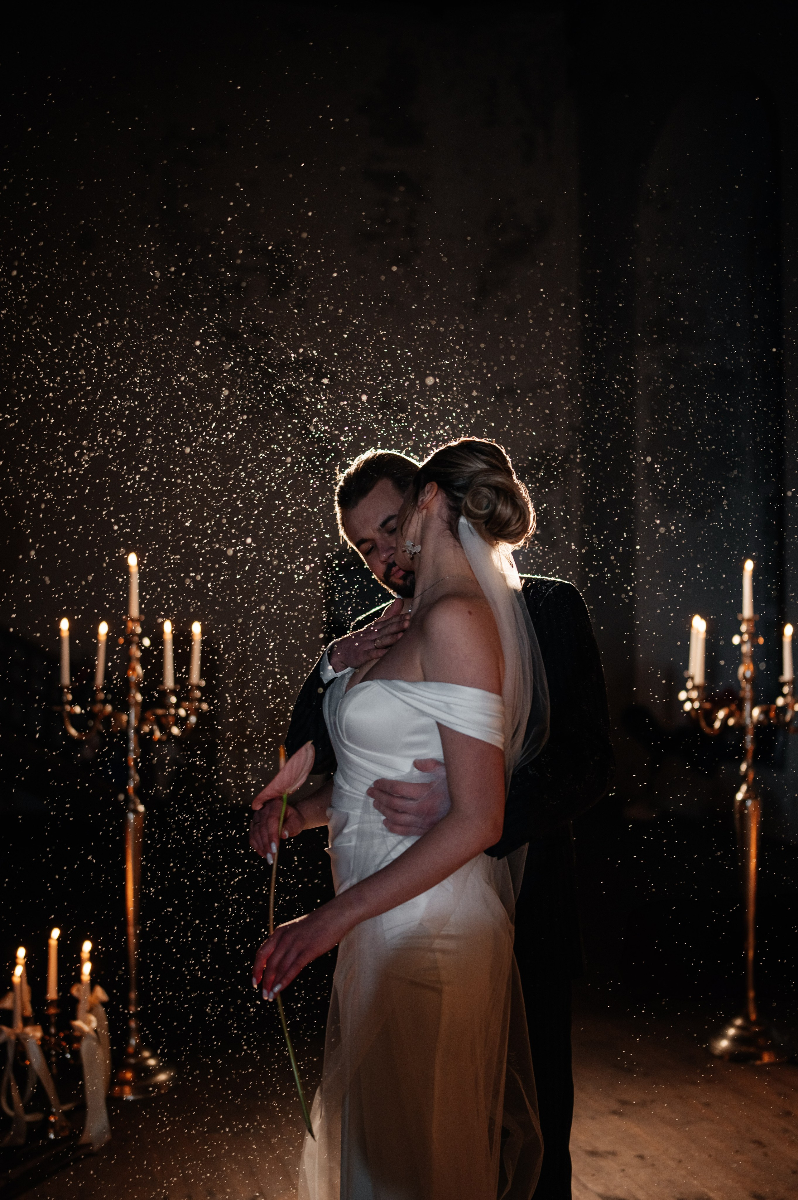 В зимнем замке со свечами. Фотограф Таллинн — свадьба |семья | lovestory