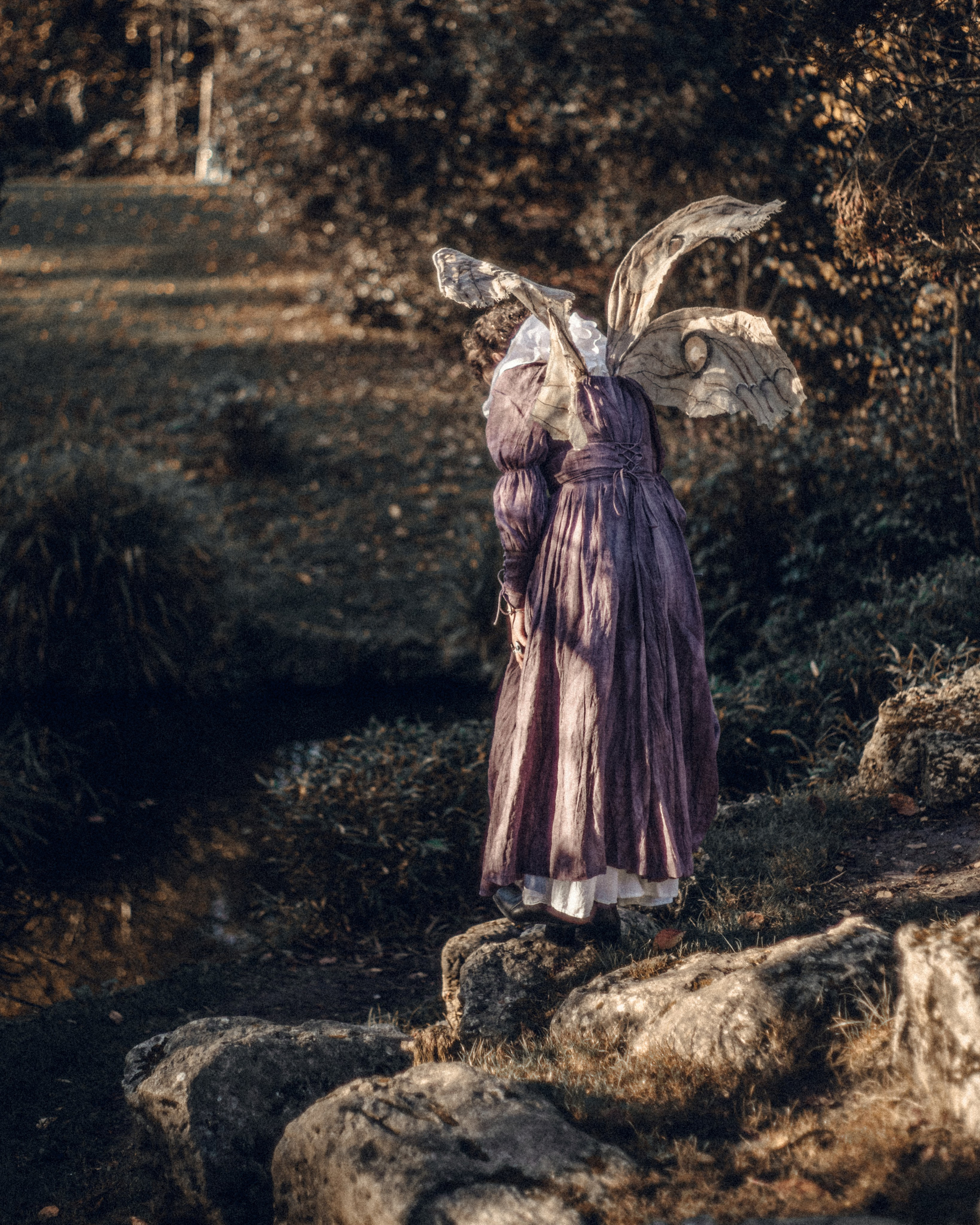 Vintage Moth Costume Photoshoot in London. Moth & Moss Photography