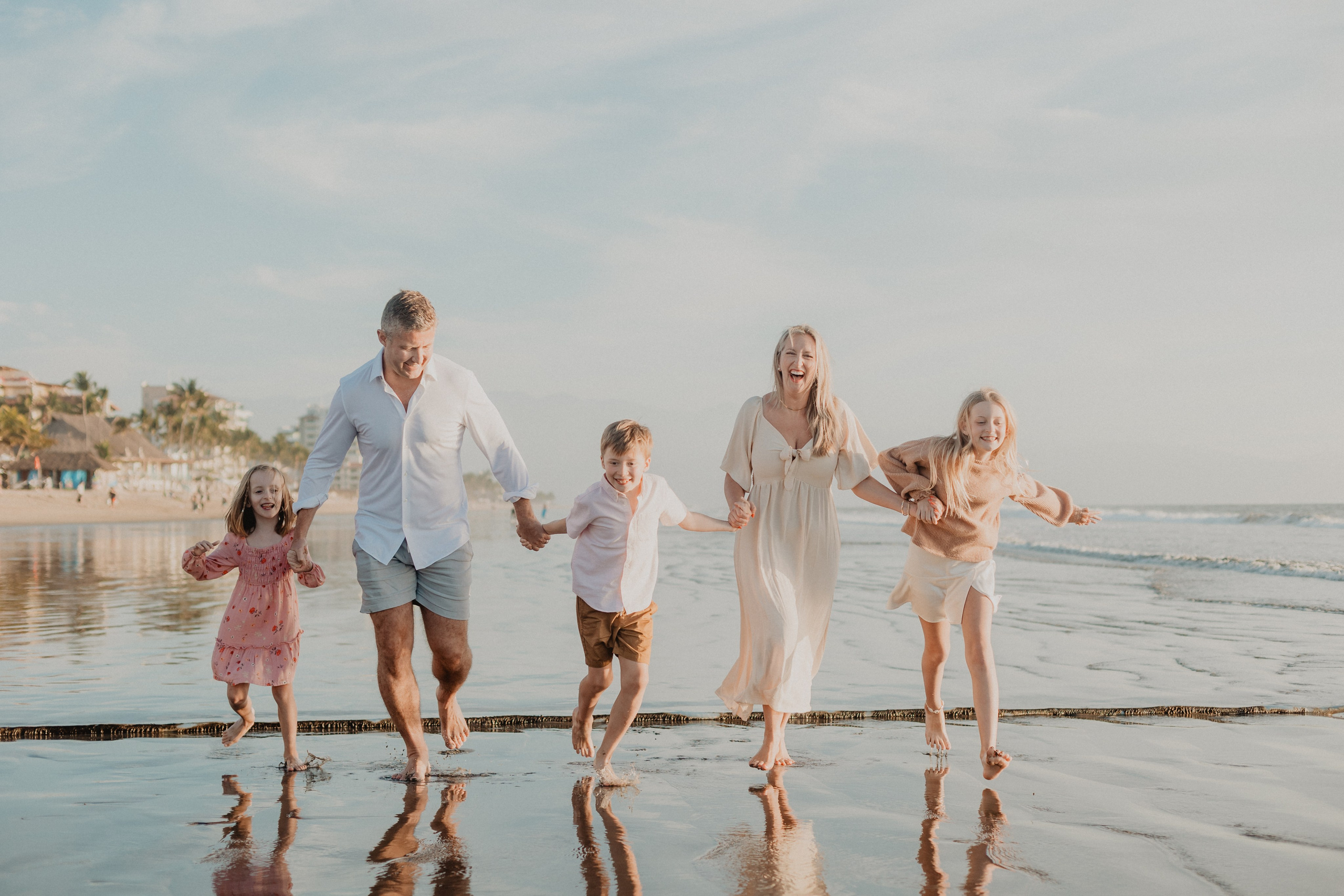 Laughter, Sand, and Sea: A Family Session in Nuevo Vallarta
