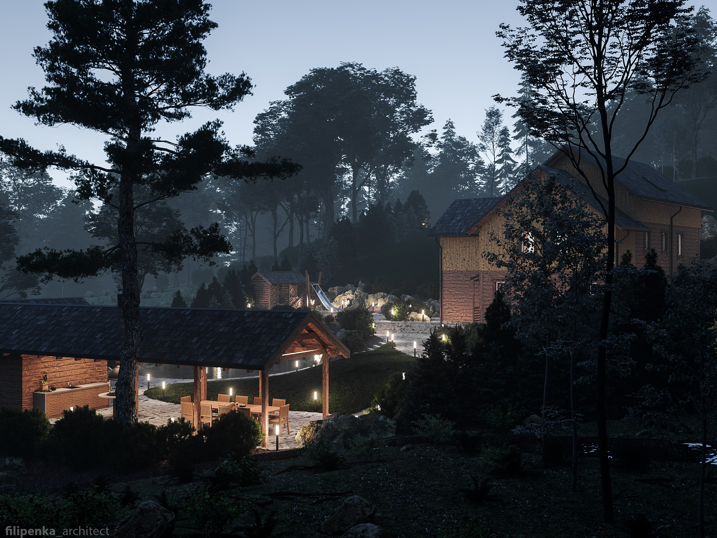 Zahrada — MARIÁNSKÁ HORA. Filipenka architects