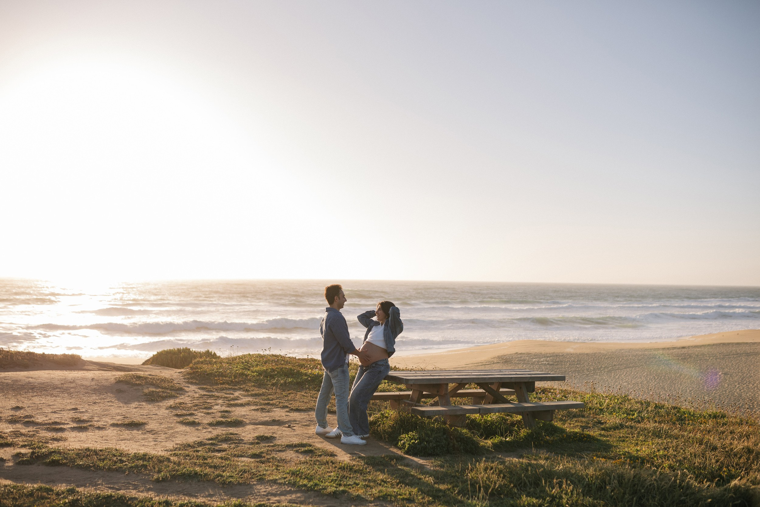 Sunset At Montara State Beach | Maternity Photo Session. Maternity, newborn photographer in the Bay Area|Iryna Rakivnenko