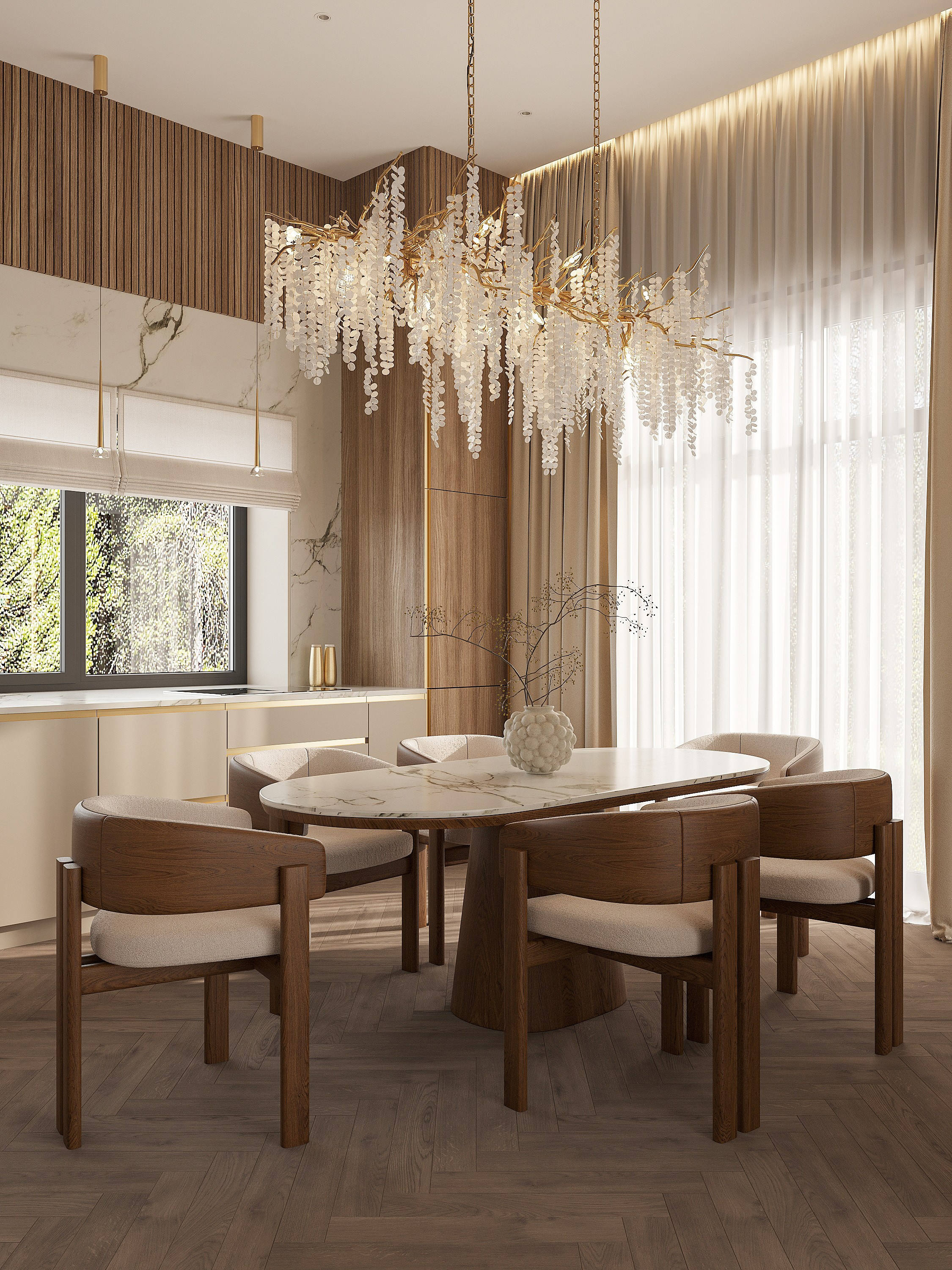 Private House 140 m². Interjera dizaina studija 4 Stūri