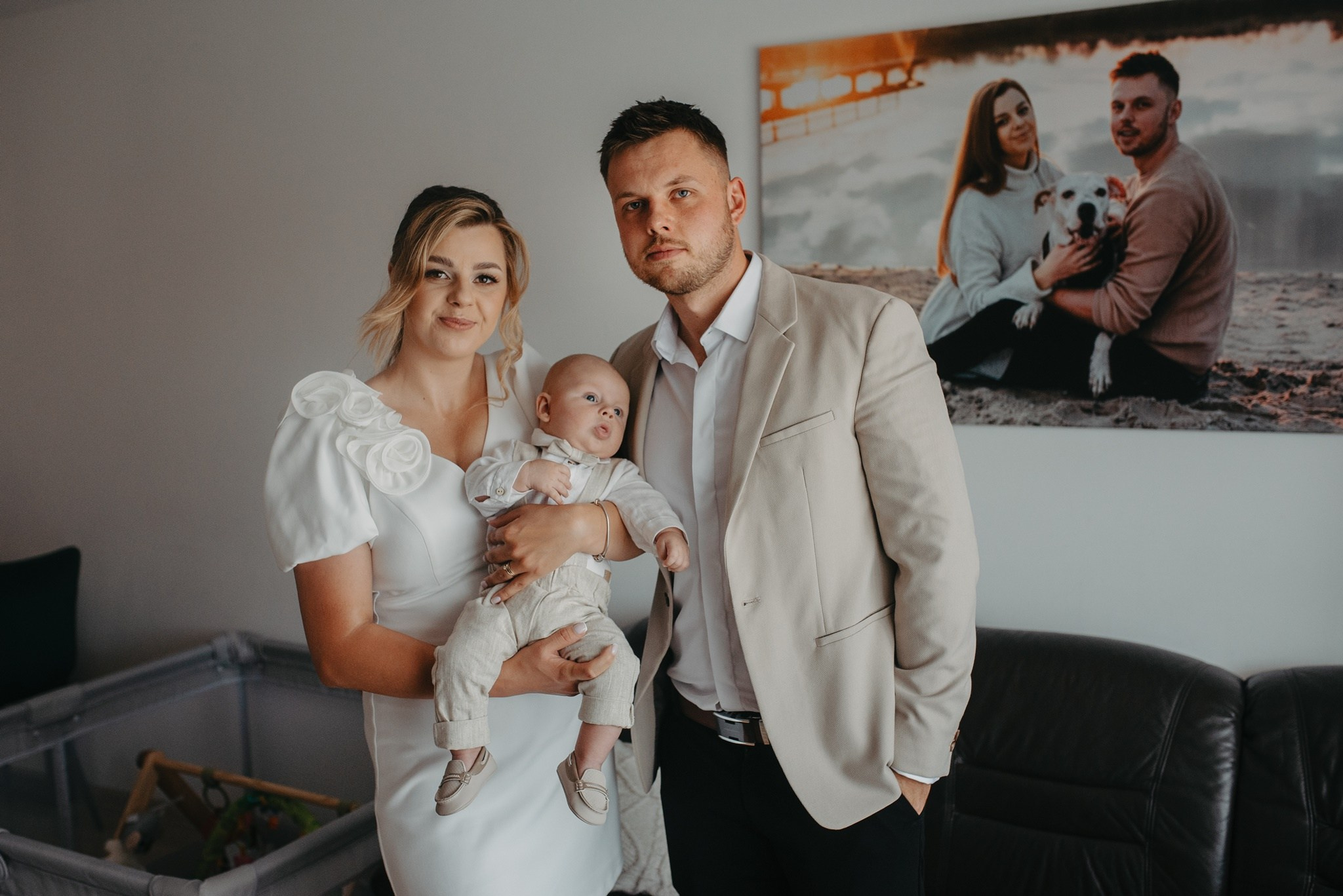 Chrzest Św. Jasia. Dominika Strachacka Fotografia | Fotograf ślubny i rodzinny Opole Lubelskie Lublin