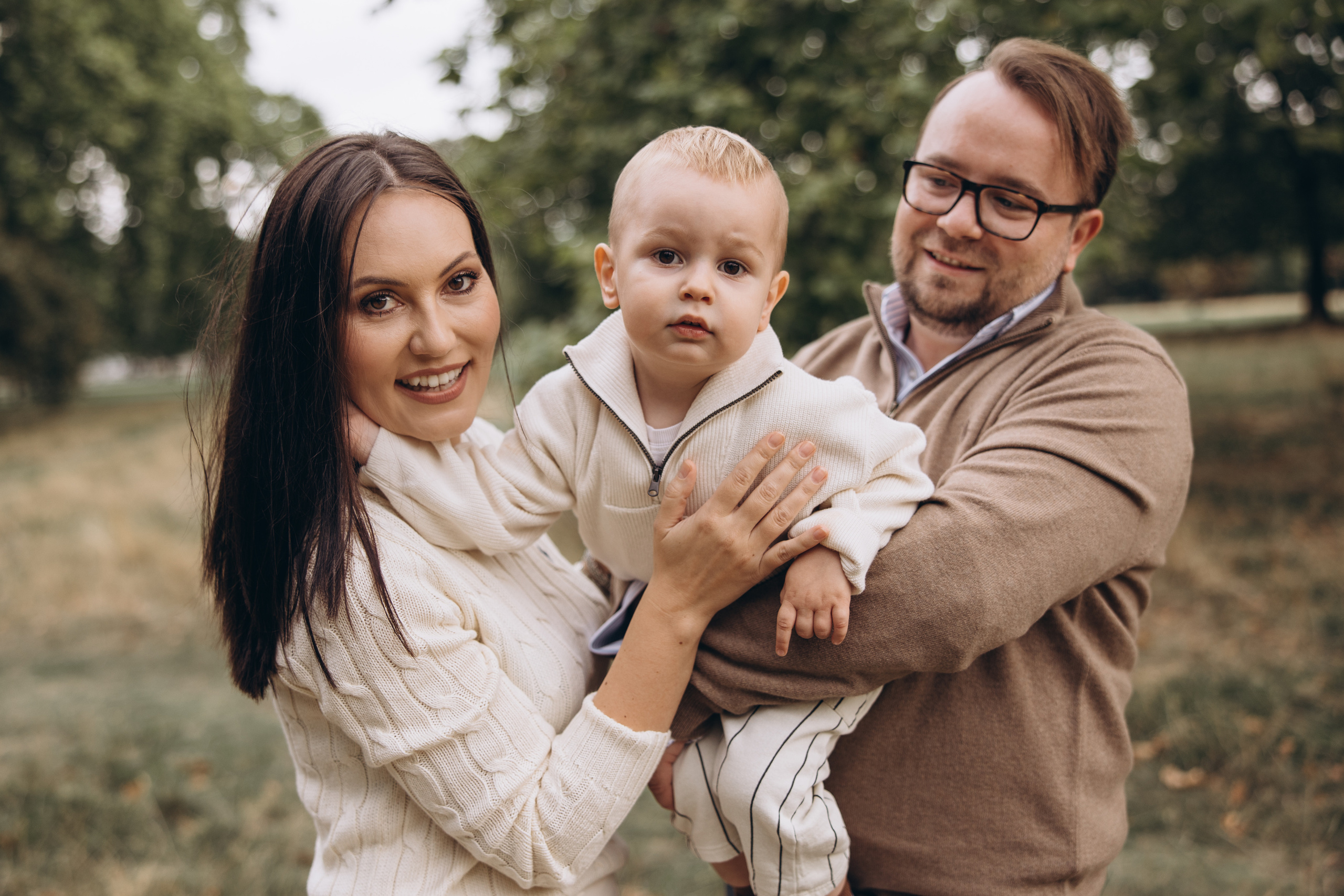 Charles with parents (Hyde park). Anastasia Klink, Photographer in London