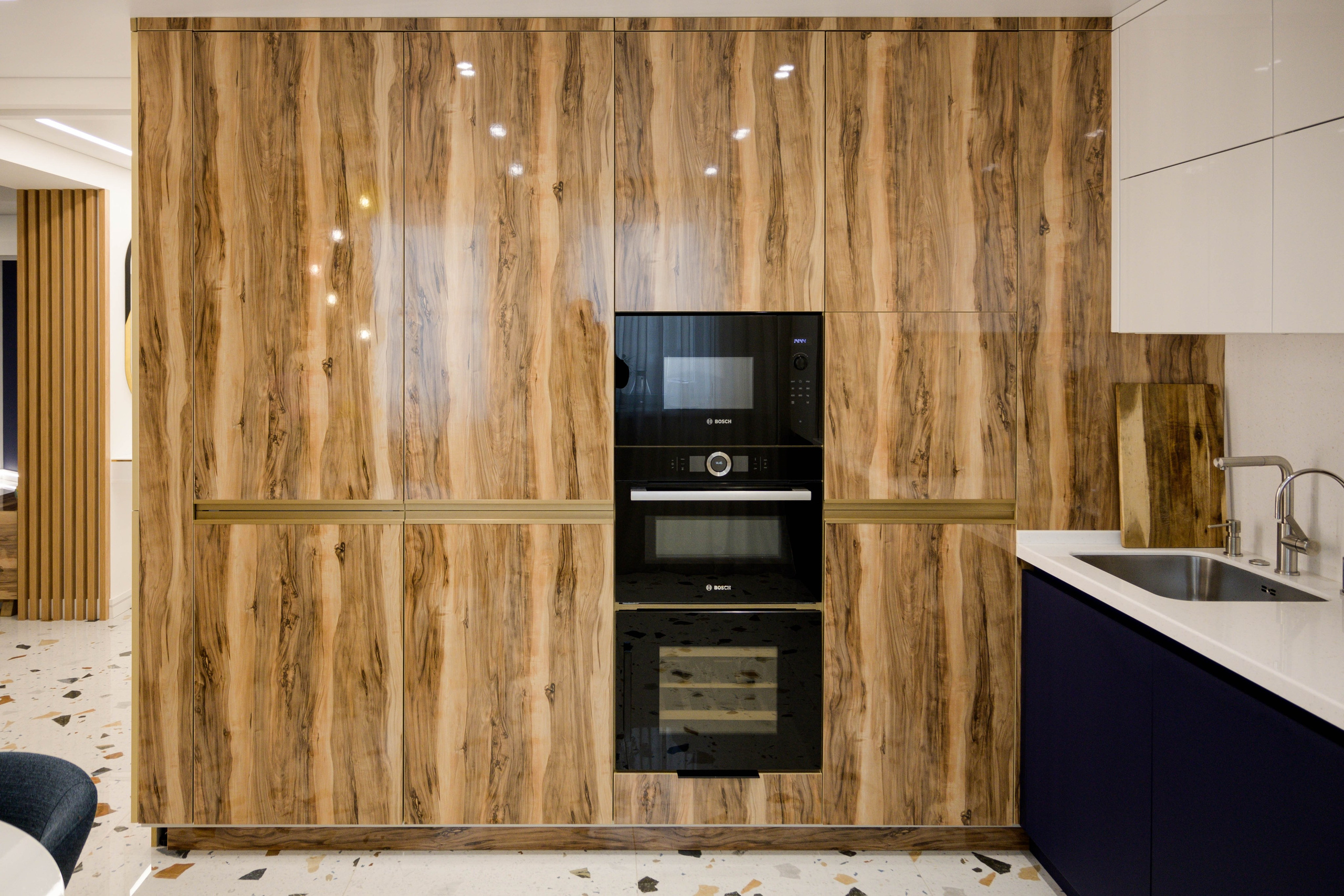 The apartment is in a modern style. Fotograf Dmitrii Donets