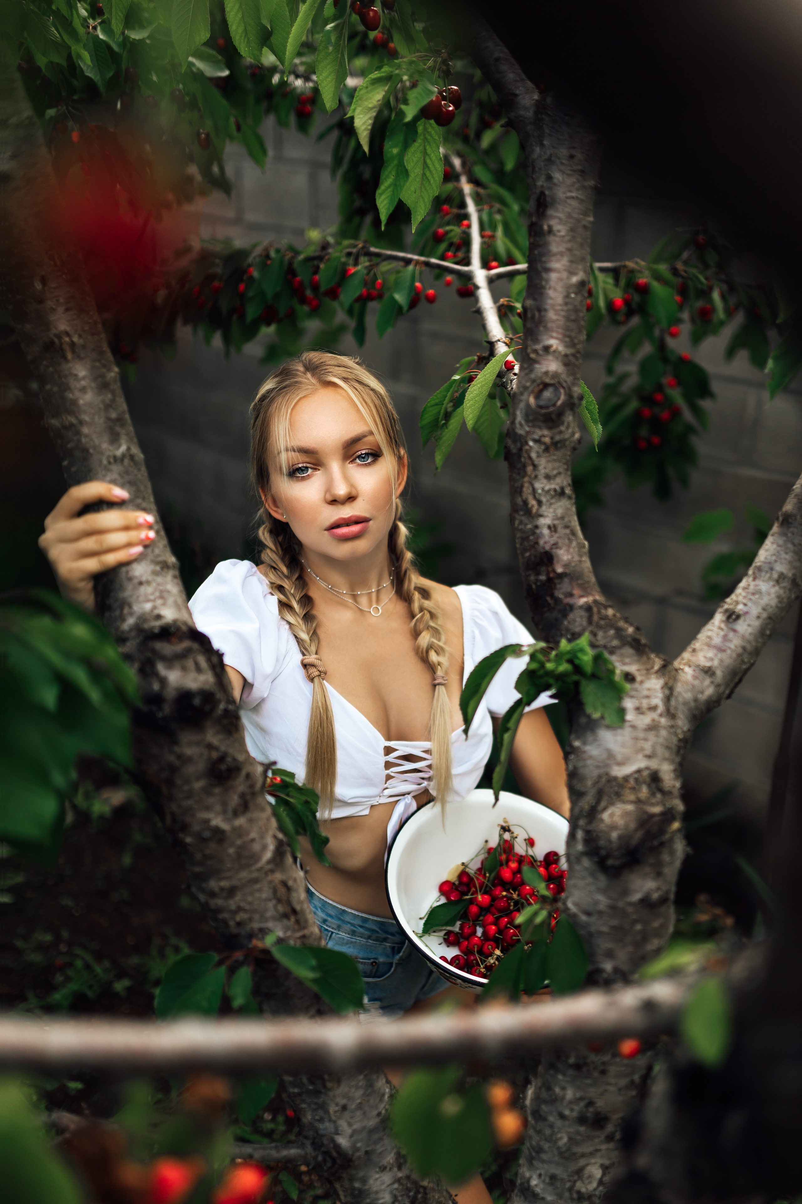 Nika. Cherry garden. Professional Photographer in Miami, Florida