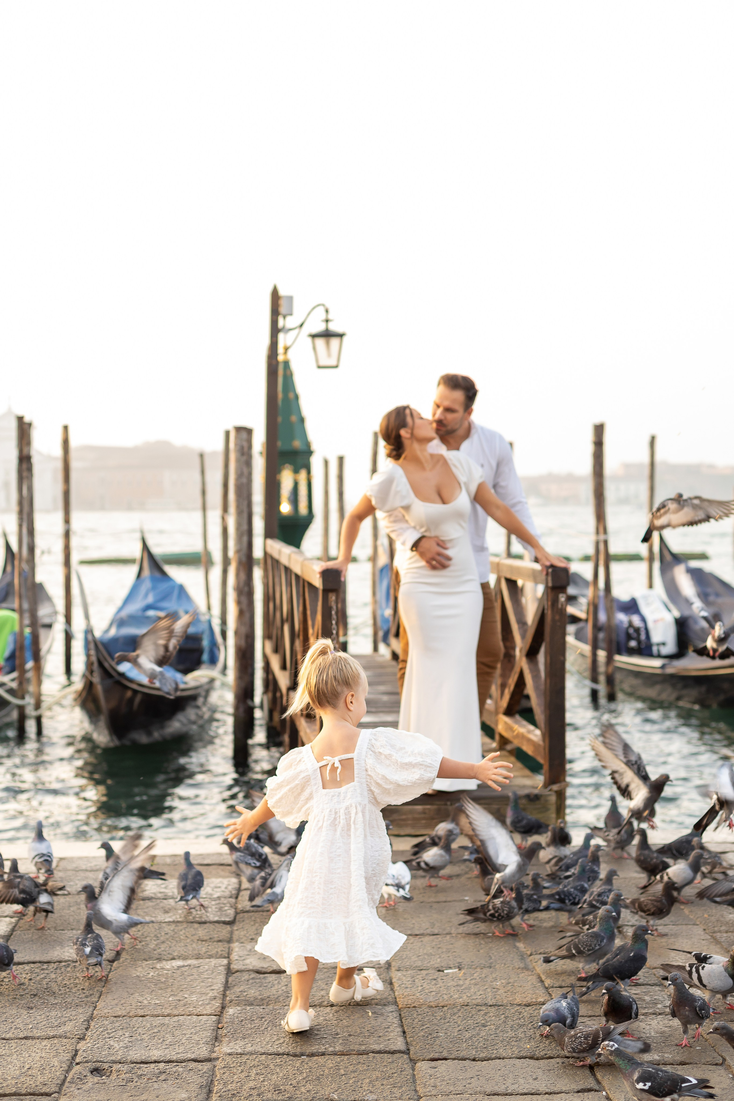 Emi and family at sunset