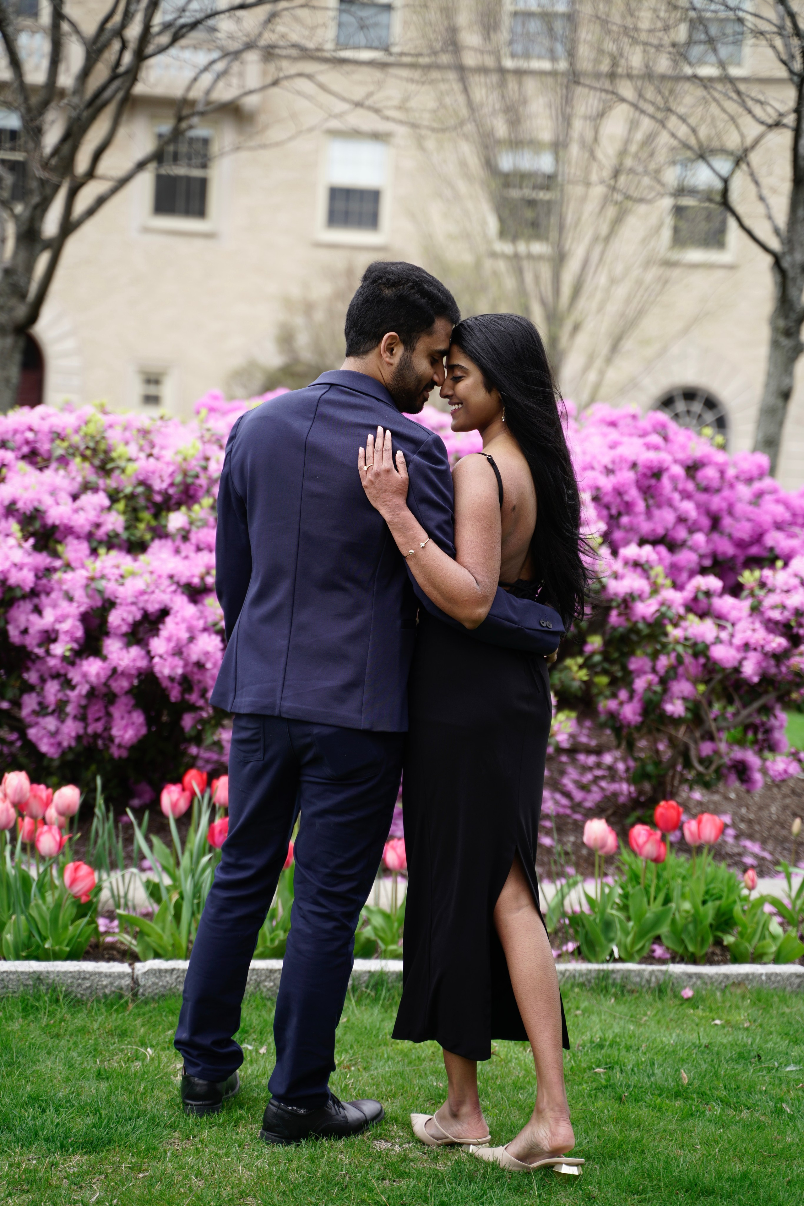 Sarath and Aishwarya at Boston Medical School. Stefanovich Photography | Boston, MA