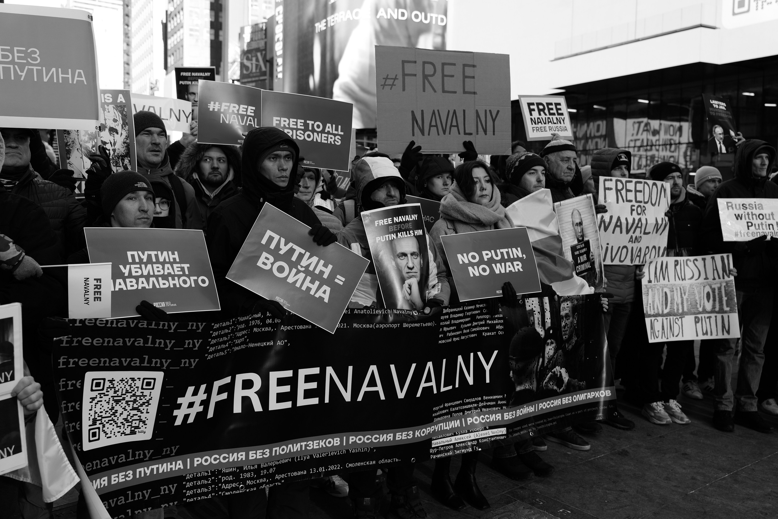 Rallies of team Navalny NY. Photographer New York / Los Angeles