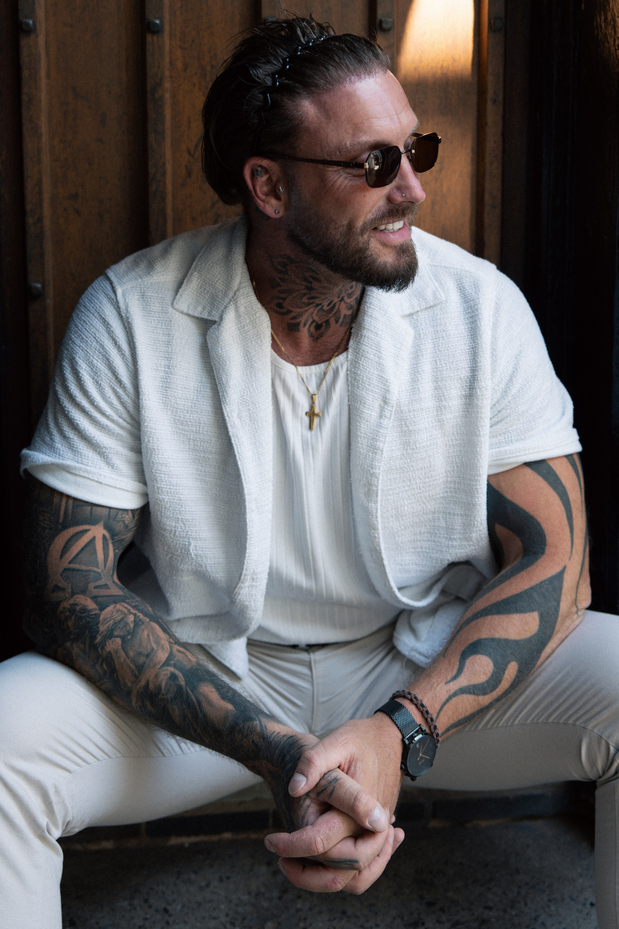 Relaxed outdoor male portrait in Derby
