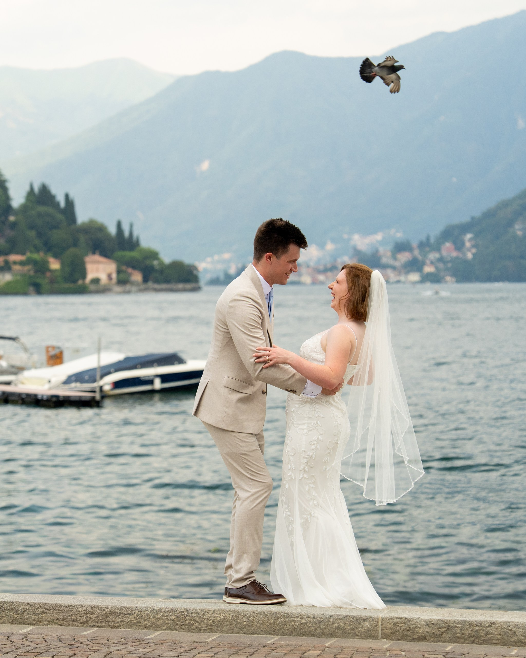 Cernobbio, Boat and Villa Olmo. Wedding Photographer Lake Como Ferrari Media Production
