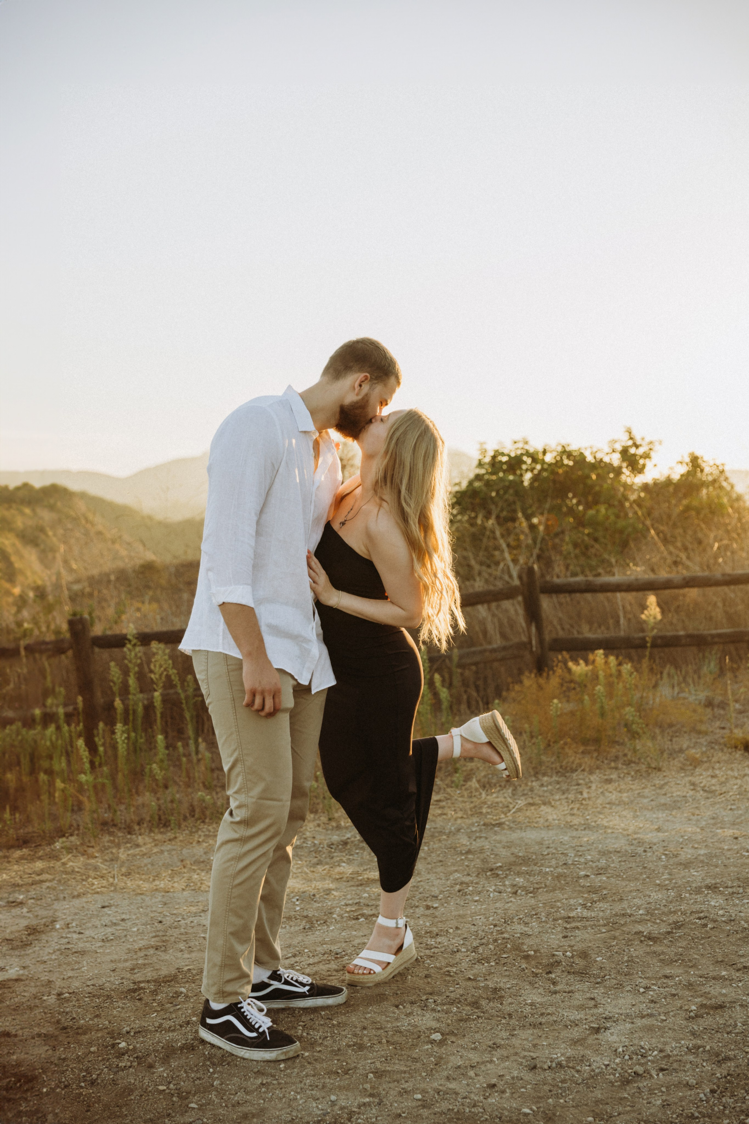 Anniversary Photoshoot at Sunset in a Scenic Field | Taya Frank. Southern California Family and Couple Photographer