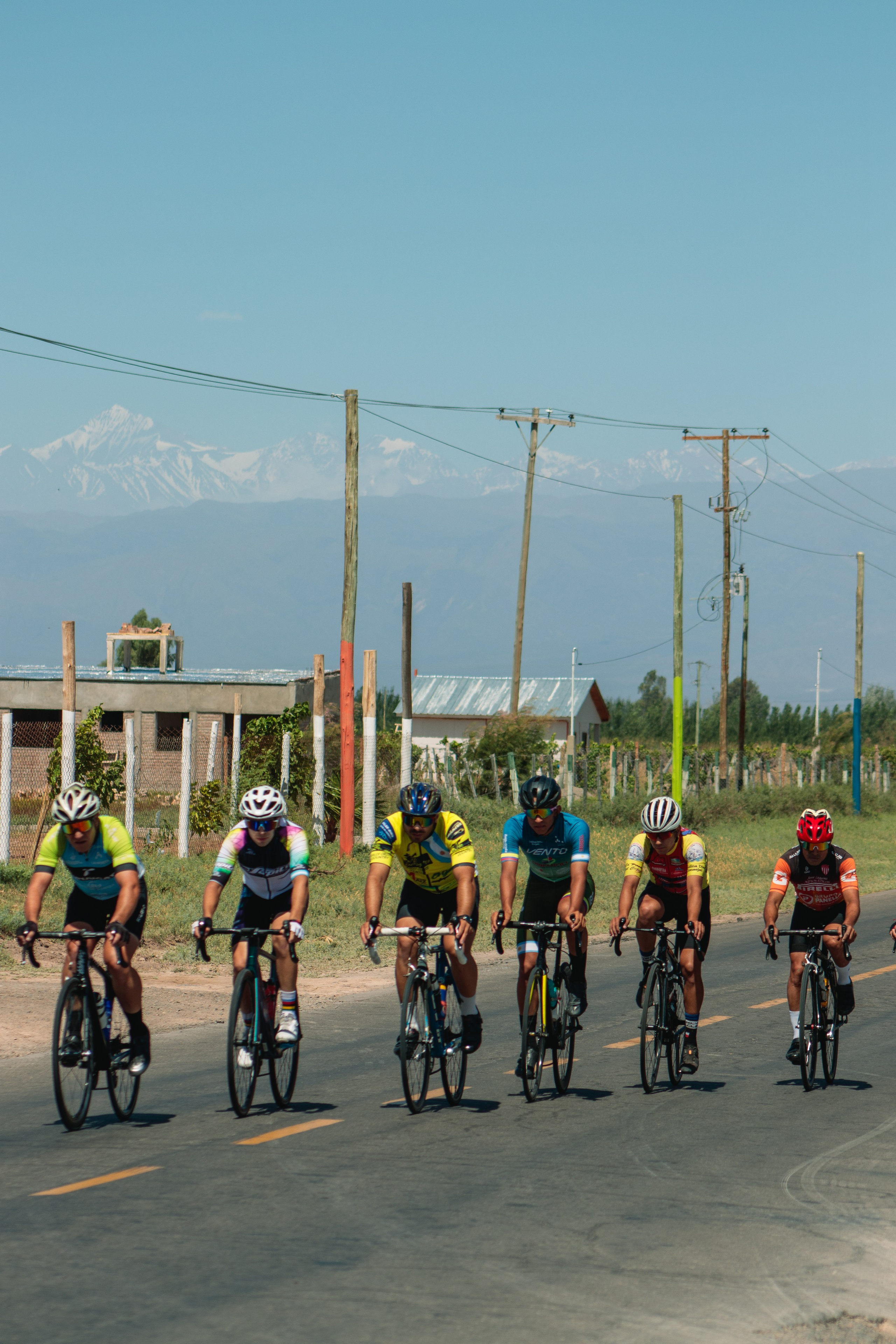 Fotógrafo ciclista en competiciones mendoza