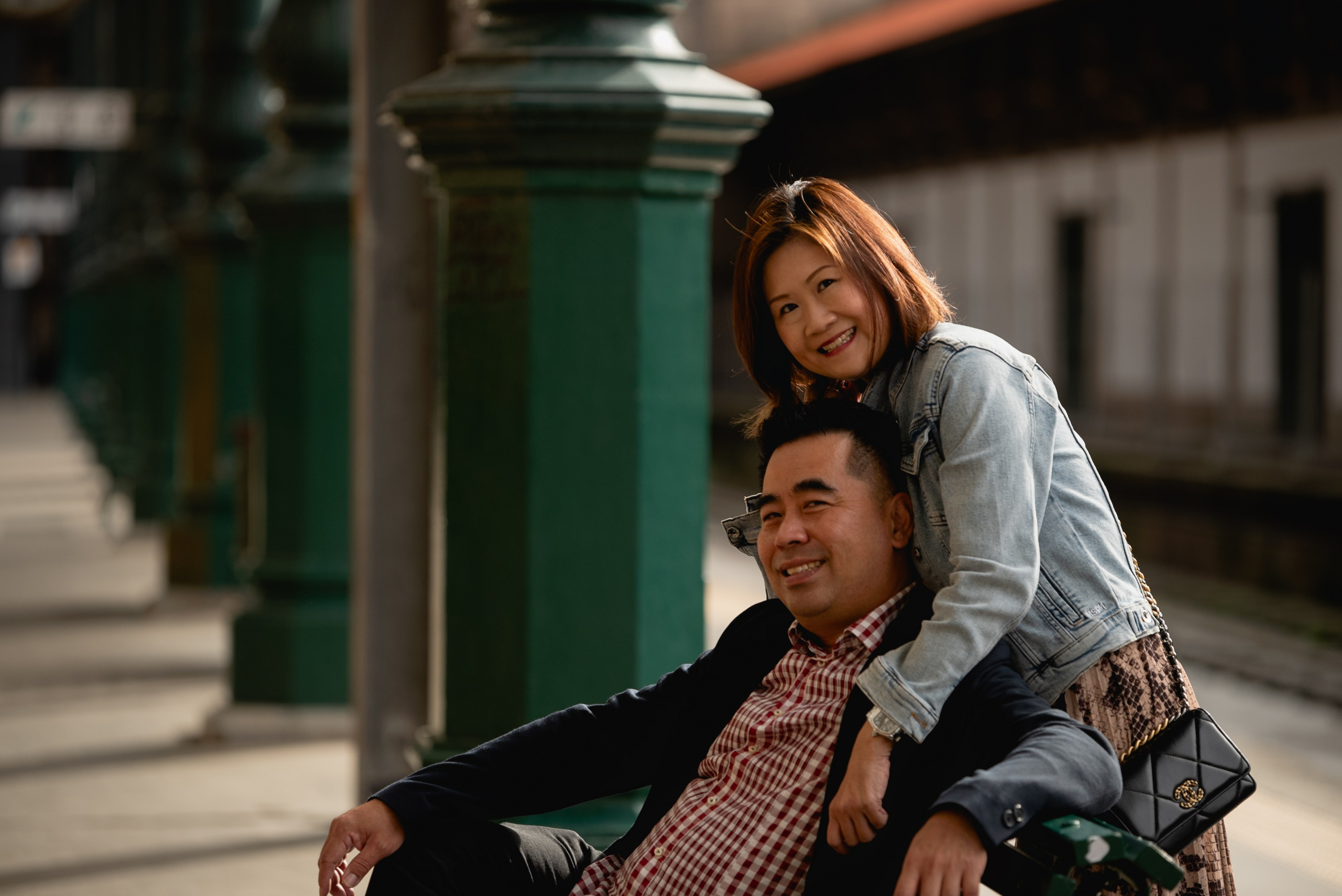 YOKE and ALFRED. Walking in Porto after the rain. Anastasiia Antoniuk portrait, family and couple photographer, Portugal