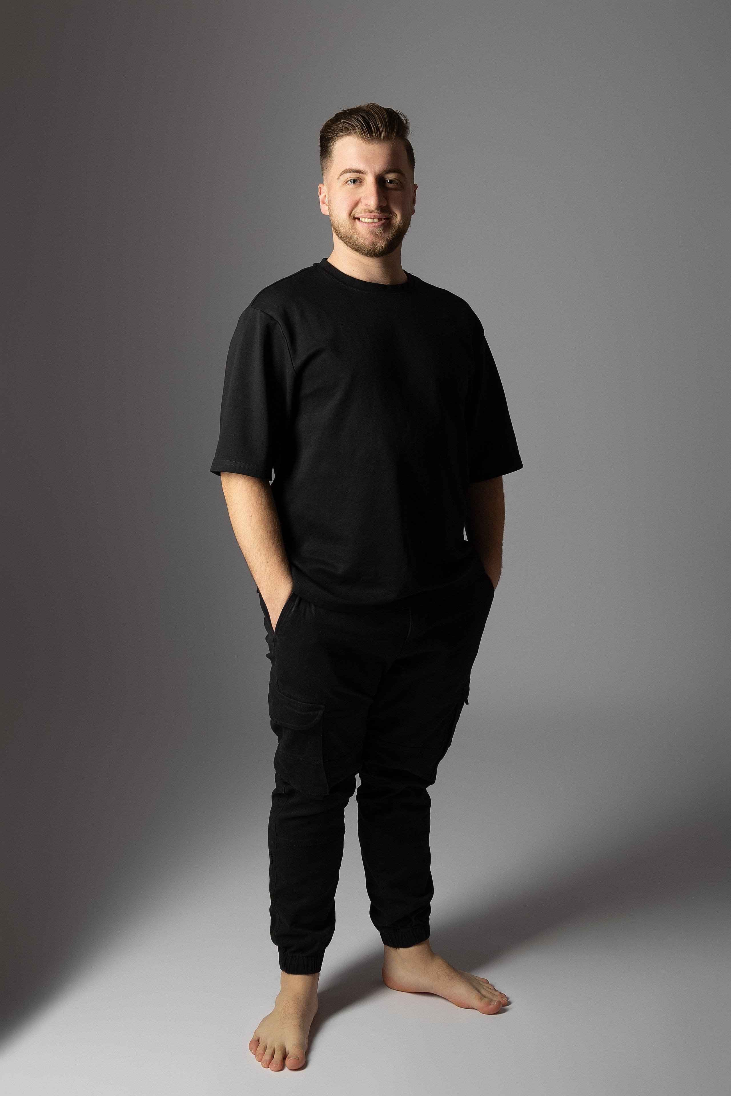 Starker Moment: Etrit als zukünftiger Vater in Szene gesetzt