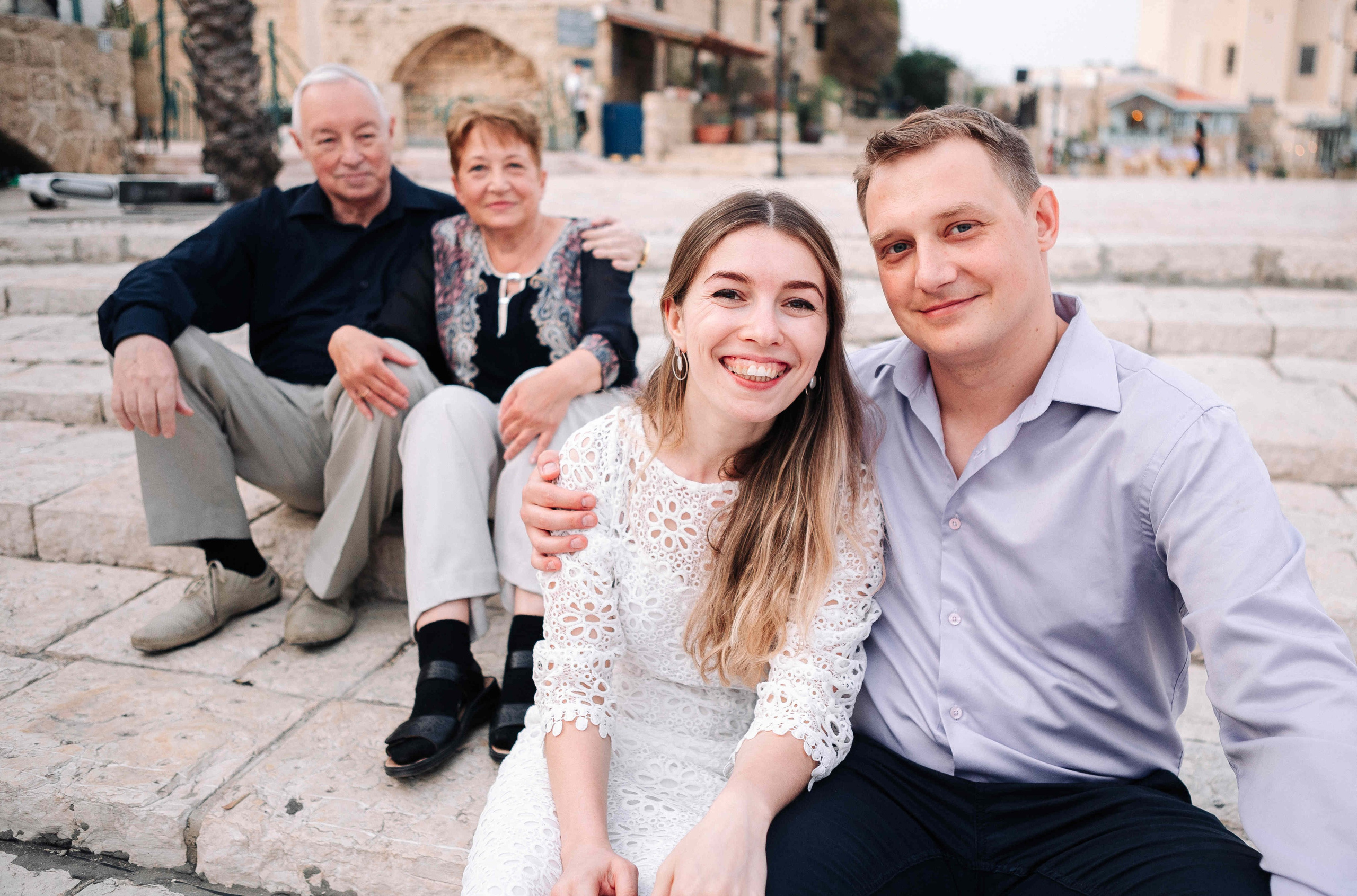 LOVERS IN JAFFO. PHOTOGRAPHER IN ISRAEL