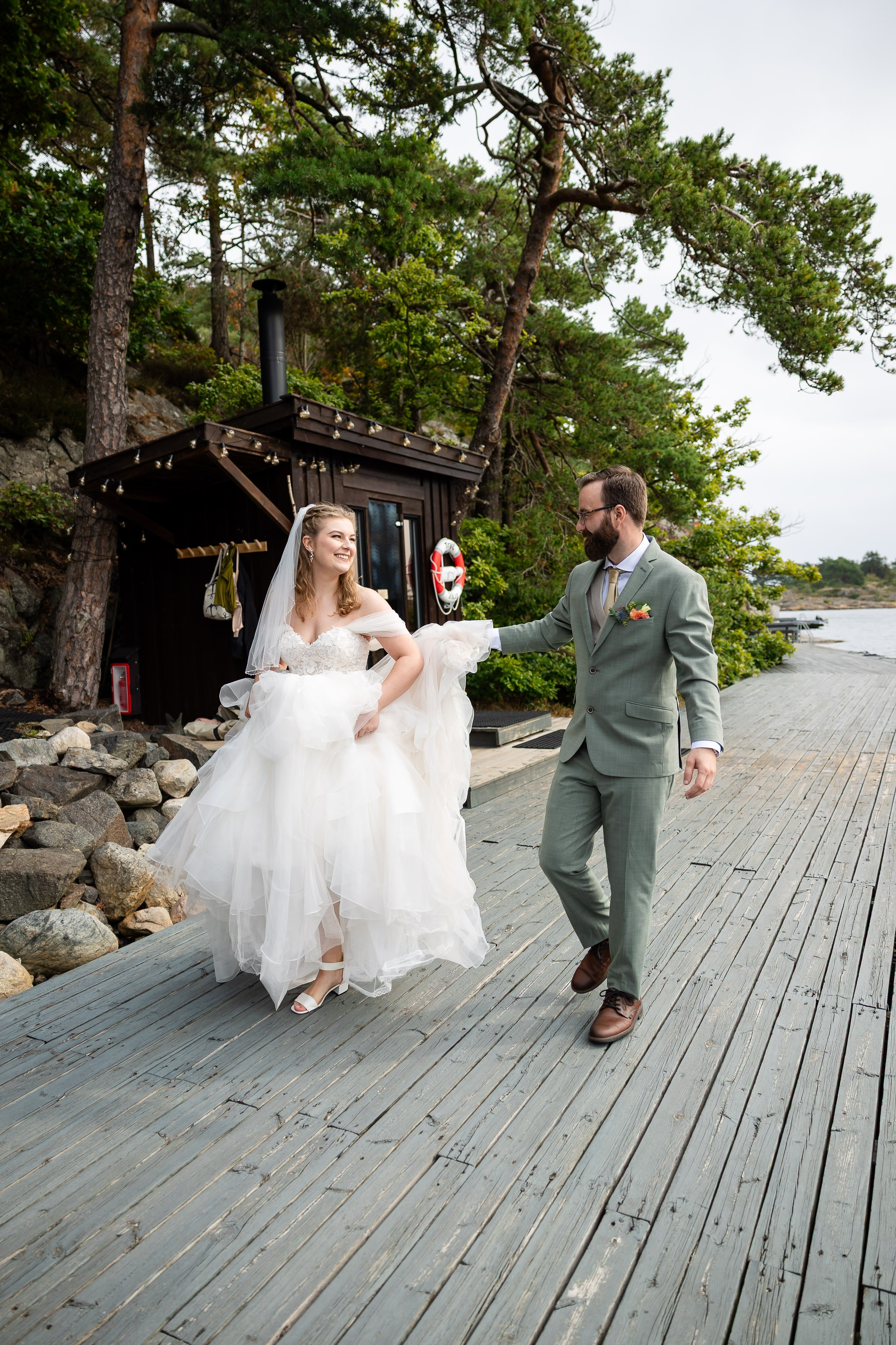 Bryllupsfotografering på Tromøya i Arendal. Bryllupsfotograf i Oslo og Rogaland — Meisal Media